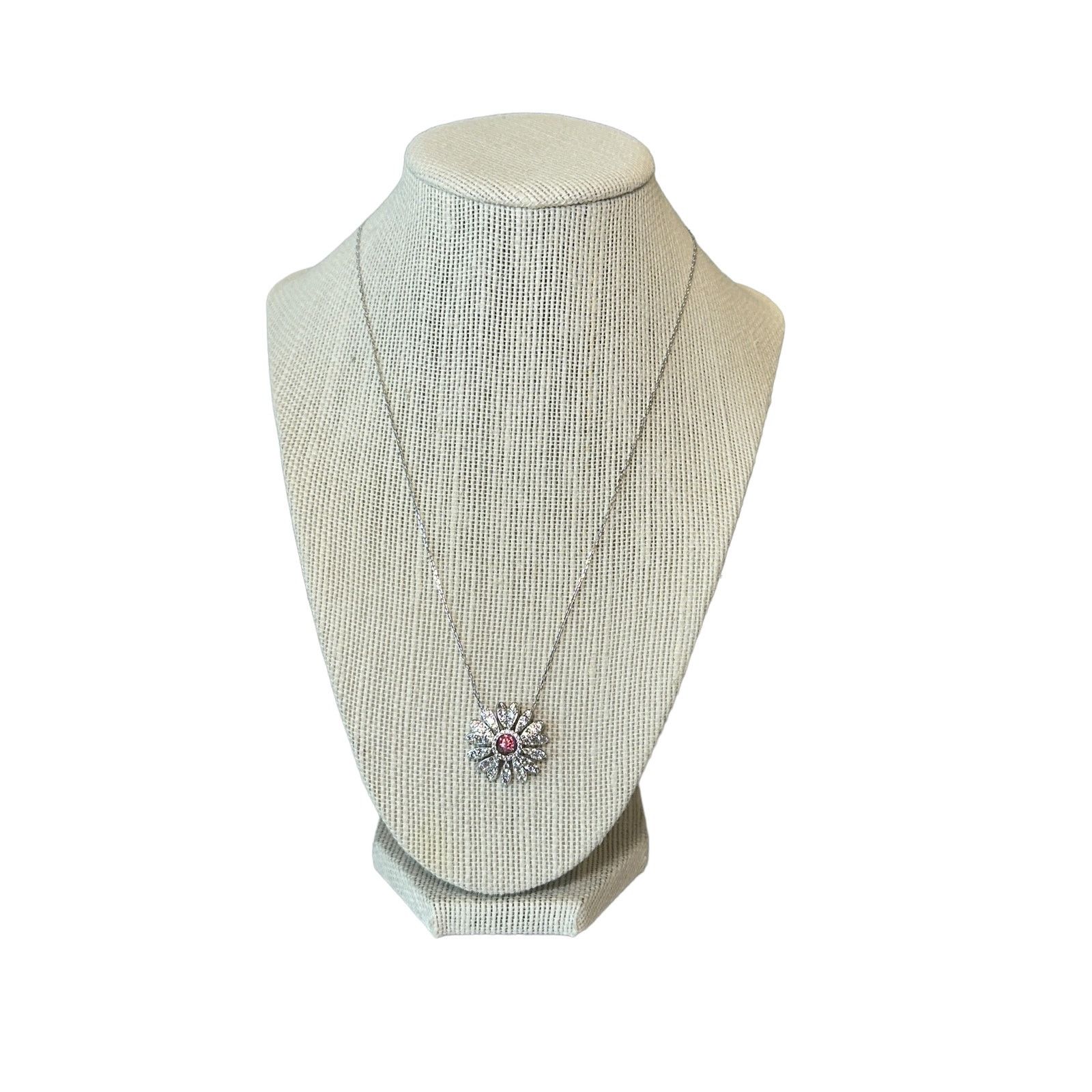 Swarovski Swarovski Eternal Flower pendant Flower, Pink, Necklace Size ONE SIZE - 5 Thumbnail