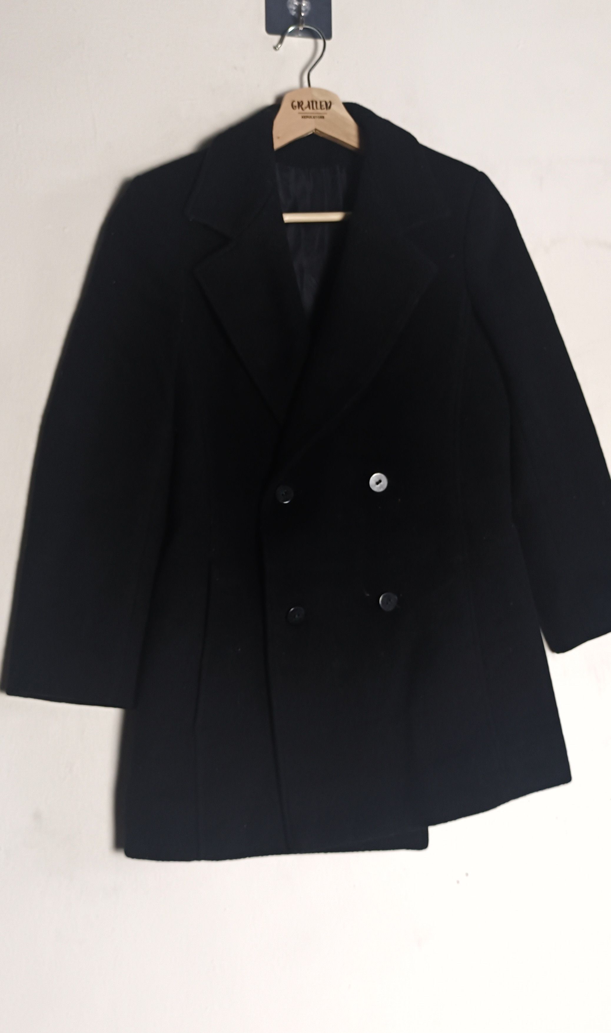 Max Mara × Vintage Vintage 🔥 Max Mara Wool Coat Jacket Size S / US 4 / IT 40 - 1 Thumbnail