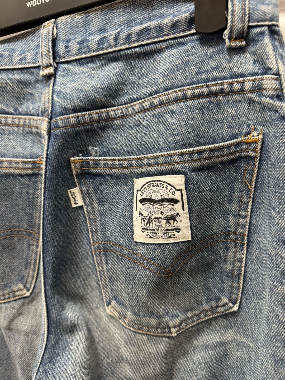 Levi's Vintage Clothing Levi's Levis Vintage White Tab Denim Jeans Flared Distressed Size US 30 / EU 46 - 4 Thumbnail