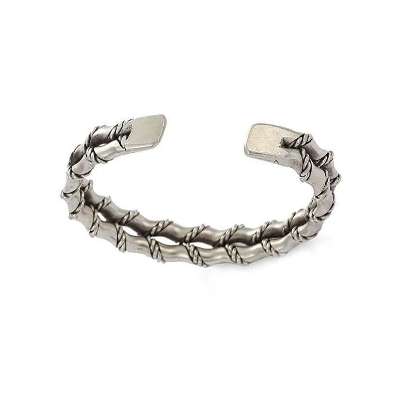 Jewelry × Vintage Cuban Weaving Double Bamboo Bracelet Size ONE SIZE - 5 Thumbnail