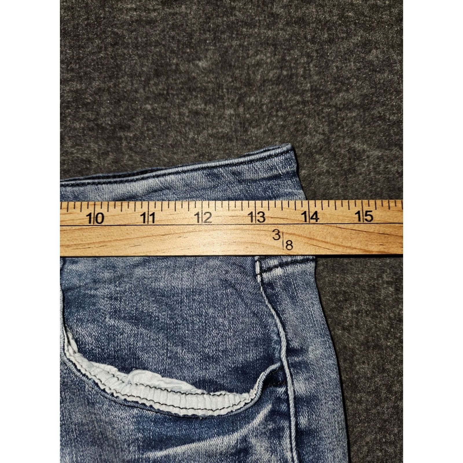 Vintage KanCan Skinny Jeans Juniors 9/28 Blue Denim Stretch Casual Preppy City Size 30" / US 8 / IT 44 - 4 Thumbnail