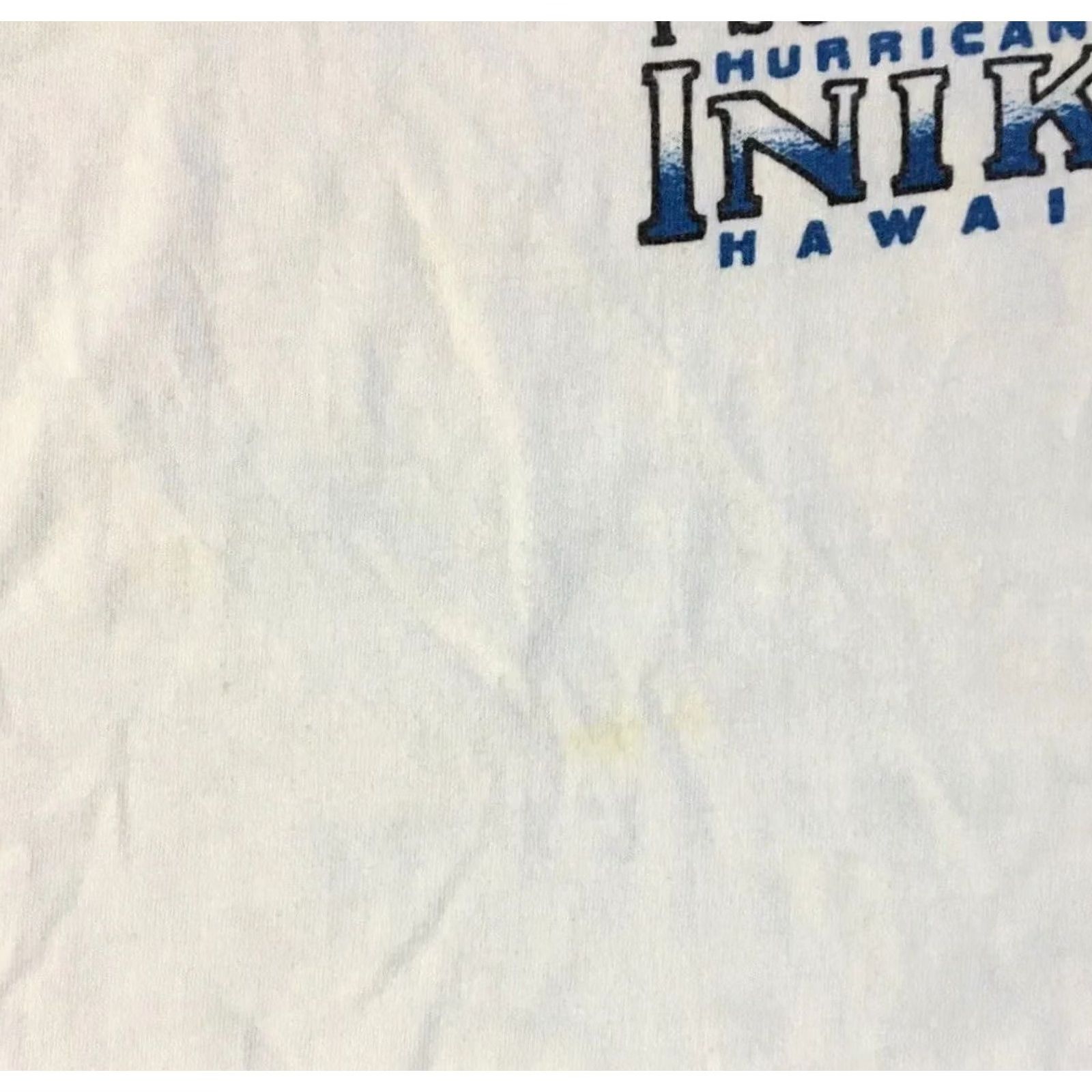 Vintage VINTAGE I Survived Hurricane Iniki Hawaii Shirt S White Beach Vaporwave Grunge OP Nike Size US S / EU 44-46 / 1 - 7 Thumbnail
