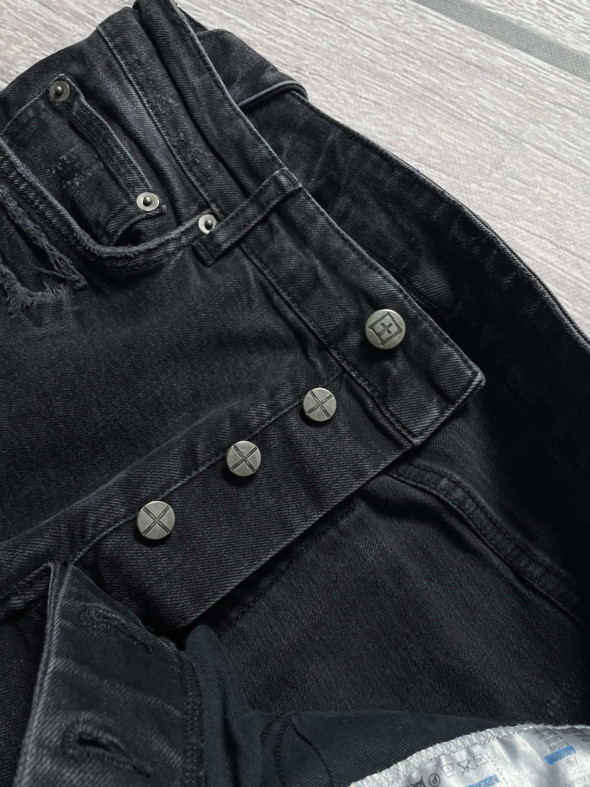Ksubi Ksubi Black Distressed Van Wrinkle Jeans Size US 32 / EU 48 - 6 Thumbnail