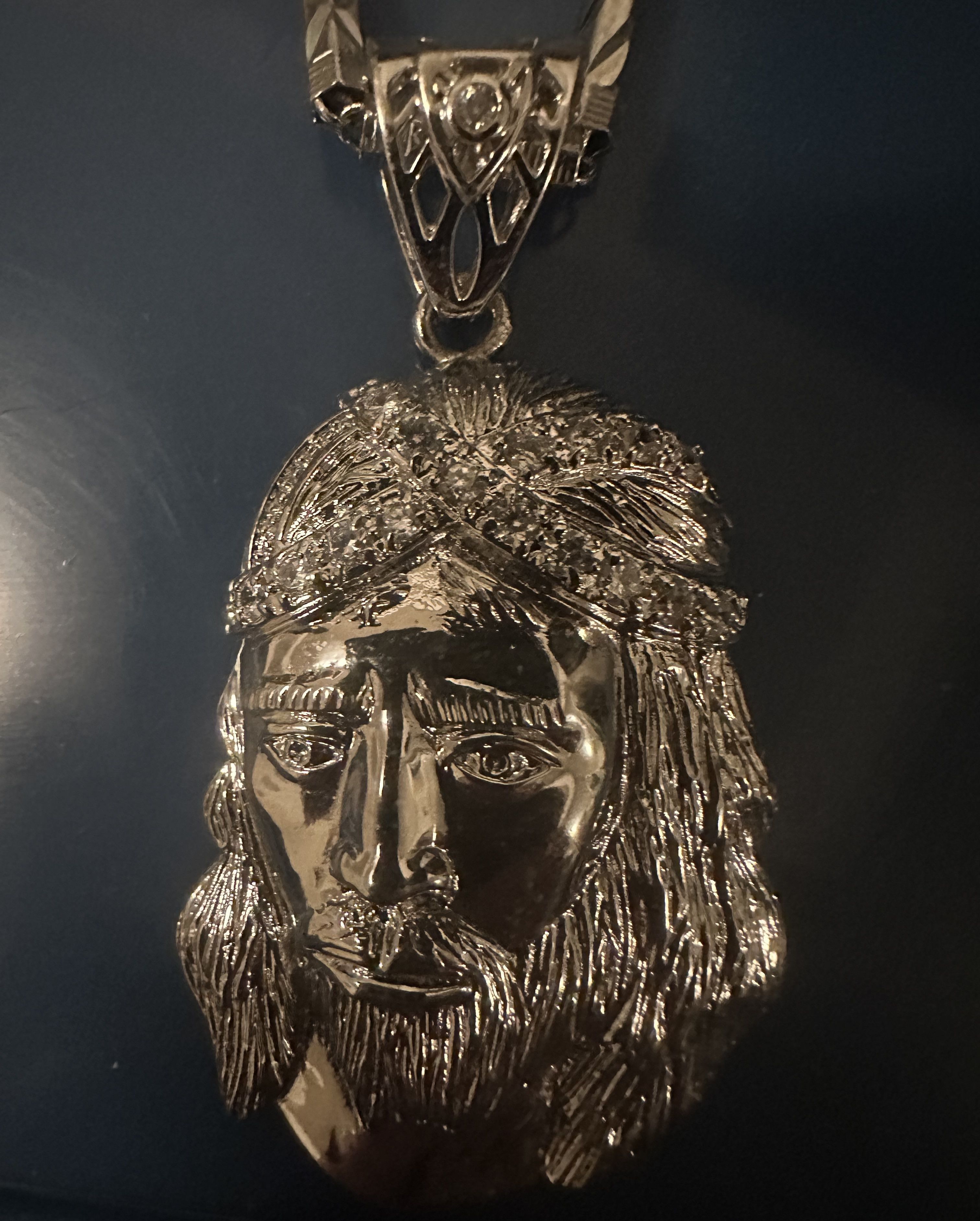 Other JESUS PENDANT WITH CHAIN 28" INCH SILVER PLATED NEW WITH BOX Size ONE SIZE - 5 Thumbnail