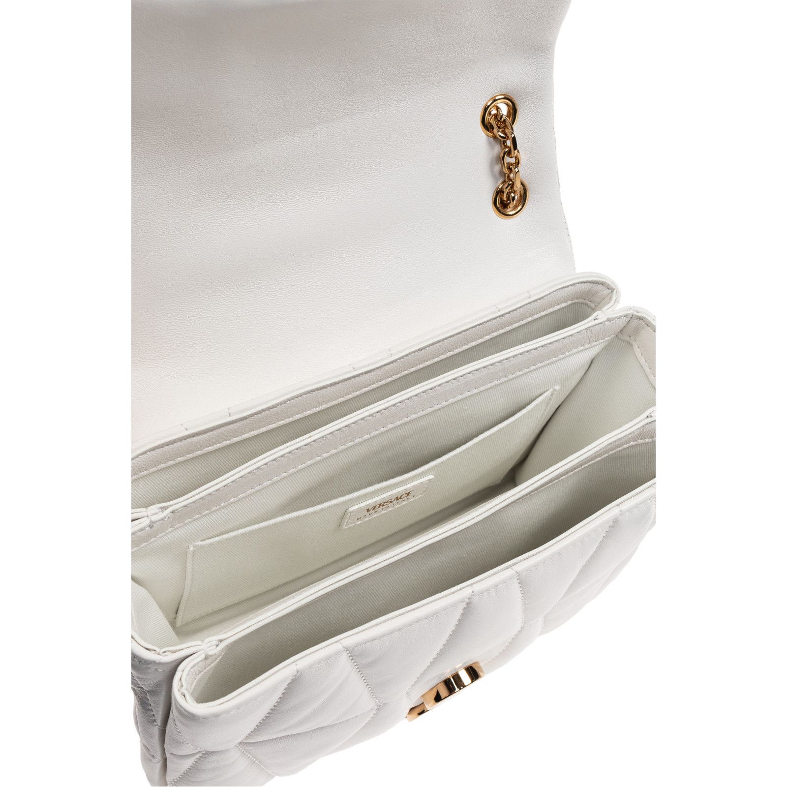 Versace VERSACE White Leather Shoulder Bag New & Authentic Size ONE SIZE - 4 Thumbnail