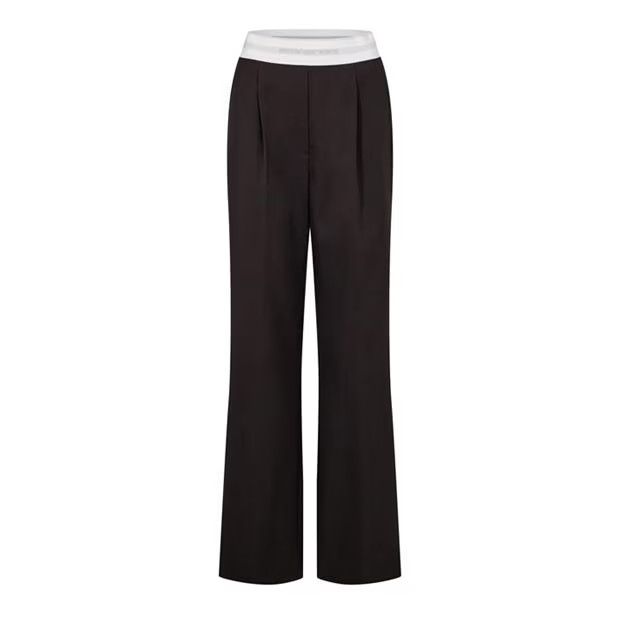 Alexander Wang o1g2r1mq0824 High Waisted Pleat Trousers in Fig Brown Size 32" / US 10 / IT 46 - 1 Thumbnail