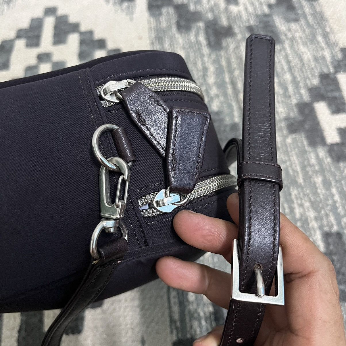 Issey Miyake Authentic Issey Miyake Product Nylon Sling Bag Size ONE SIZE - 7 Thumbnail