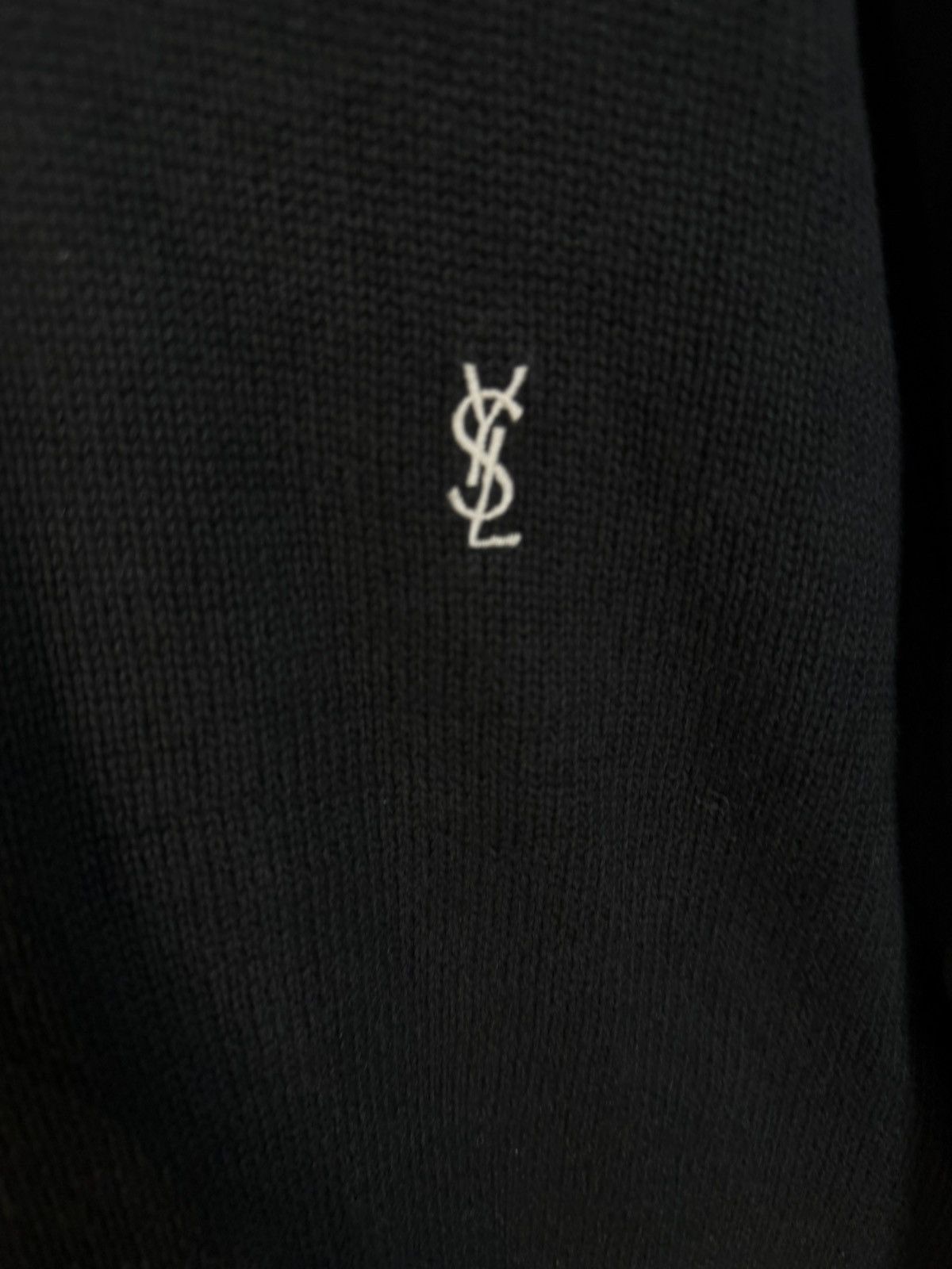 Yves Saint Laurent Black YSL Sweater Knit Size US XL / EU 56 / 4 - 3 Thumbnail