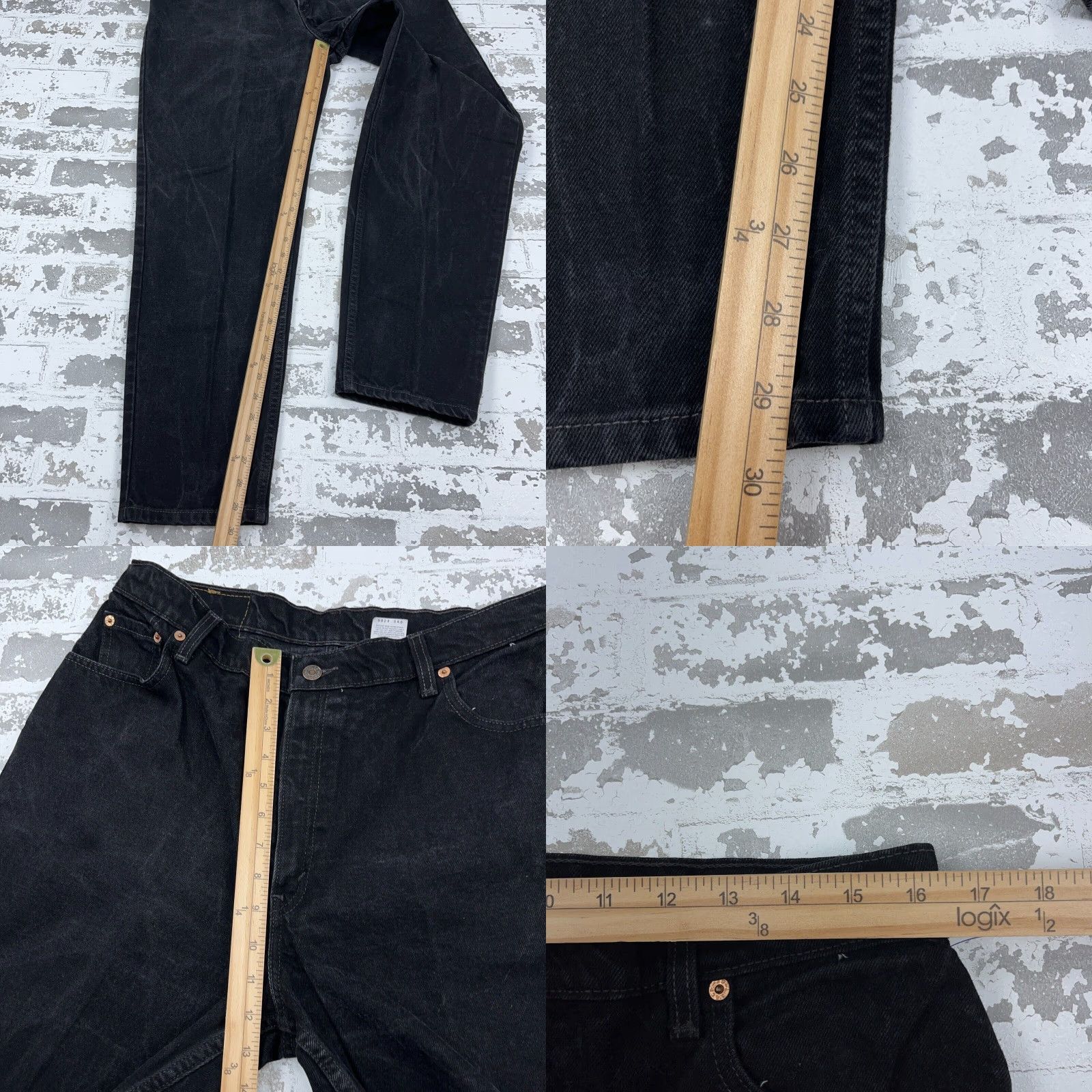 Levi's VINTAGE Levi's Jeans Women 16 Black Relaxed Fit 550 80s 90s USA Womens Size 38" / US 16 / IT 52 - 8 Thumbnail