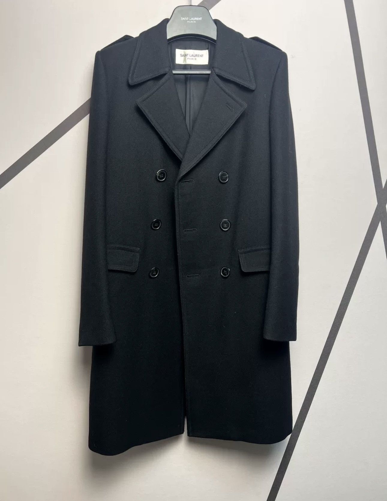 Saint Laurent Paris Saint Laurent Paris 15fw wool coat Size US S / EU 44-46 / 1 - 3 Thumbnail
