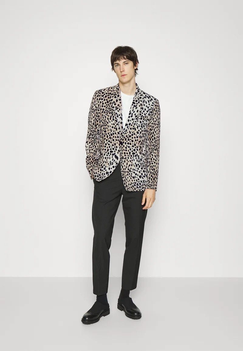 Just Cavalli !DS! FW22 Just Cavalli Leopard Print Natural Blazer Size US L / EU 52-54 / 3 - 6 Thumbnail