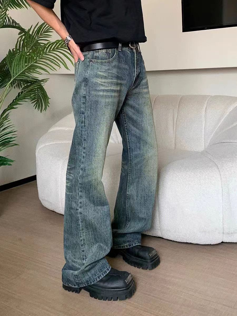 Japanese Brand × Jean Aged Casual Loose Washed Micro Flare Jeans Size US 34 / EU 50 - 2 Thumbnail