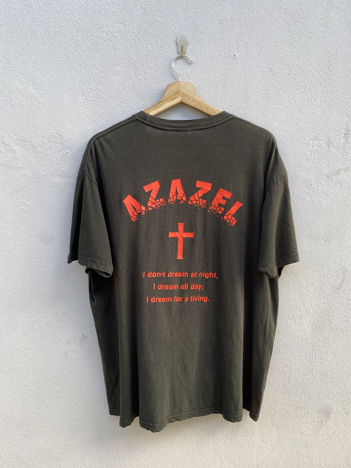 Designer × Japanese Brand × Vintage Vintage RARE 90s DEVIL AZAZEL T-Bar Distressed Tshirt Size US XL / EU 56 / 4 - 2 Thumbnail