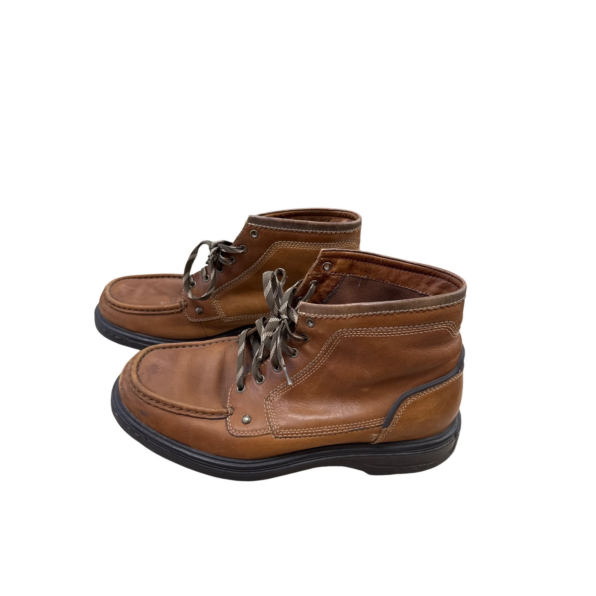 Bass Bass Mens Brown Leather Chukka Ankle Boots 12M SKU 7315 Size US 12 / EU 45 - 4 Thumbnail