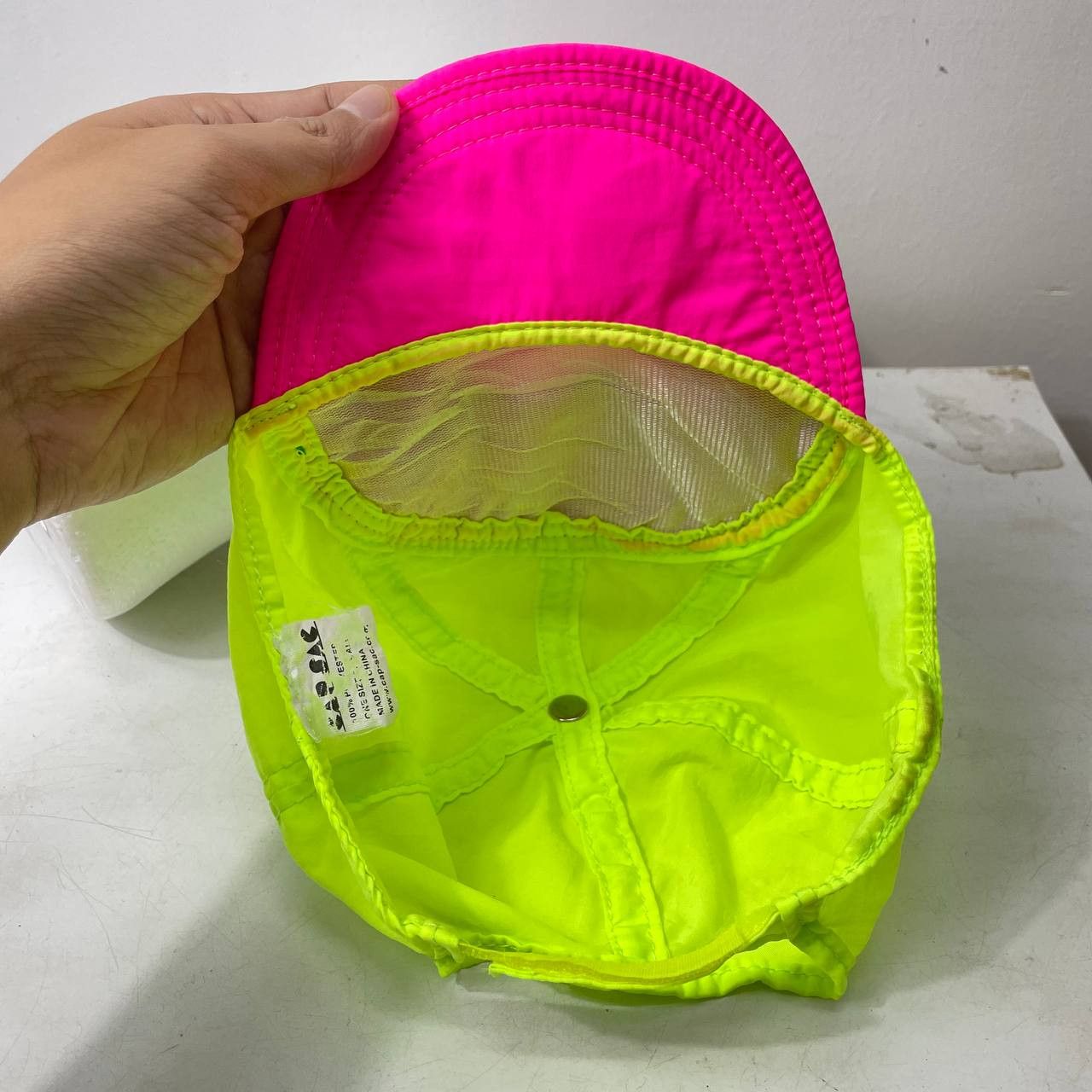 Vintage ⭐️SALE⭐️ POCKET CAP HAT POLYESTER RUN Size ONE SIZE - 5 Thumbnail