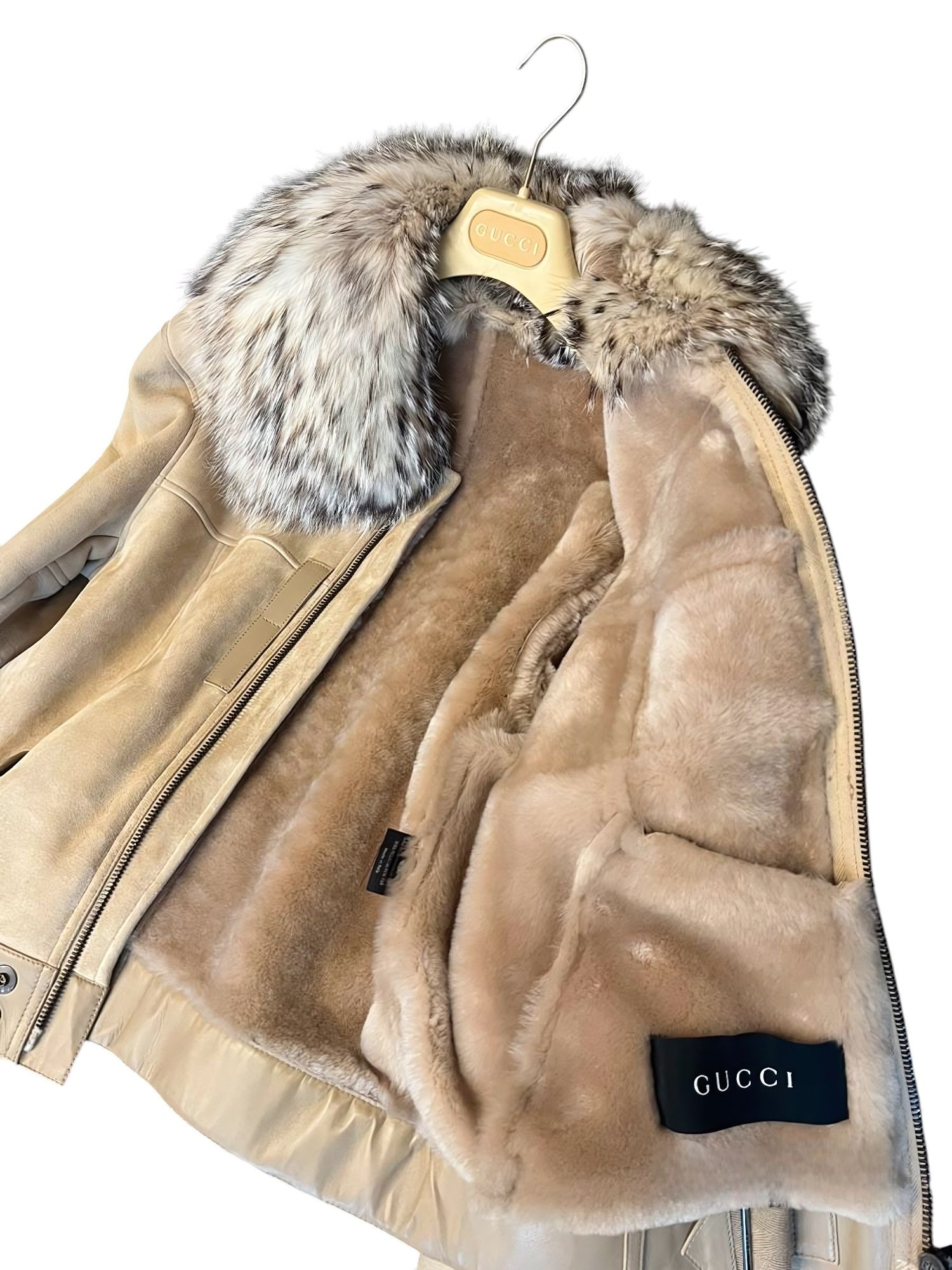 Gucci FUR LINING SUEDE LEATHER JACKET MINK FUR COLLAR BY TOM FORD Size US M / EU 48-50 / 2 - 2 Thumbnail