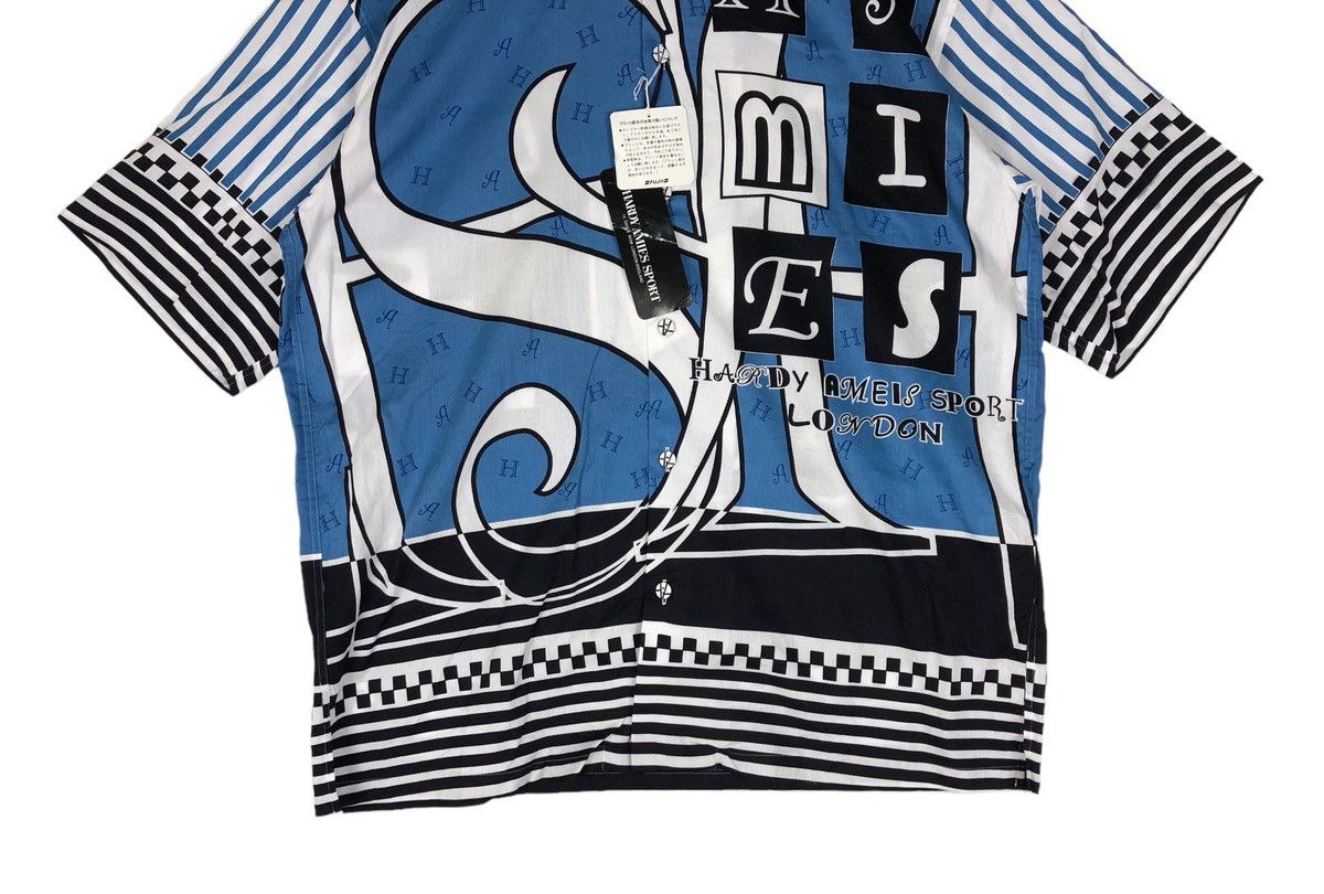Hardy Amies Deadstock🔥Hardy Amies London Alloverprint Button Ups Shirt Size US L / EU 52-54 / 3 - 4 Thumbnail