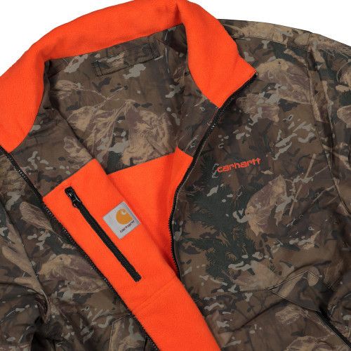 image of Carhartt Wip Carhartt Denby Reversible Jacket in Camouflage/Orange, Men's (Size XL)