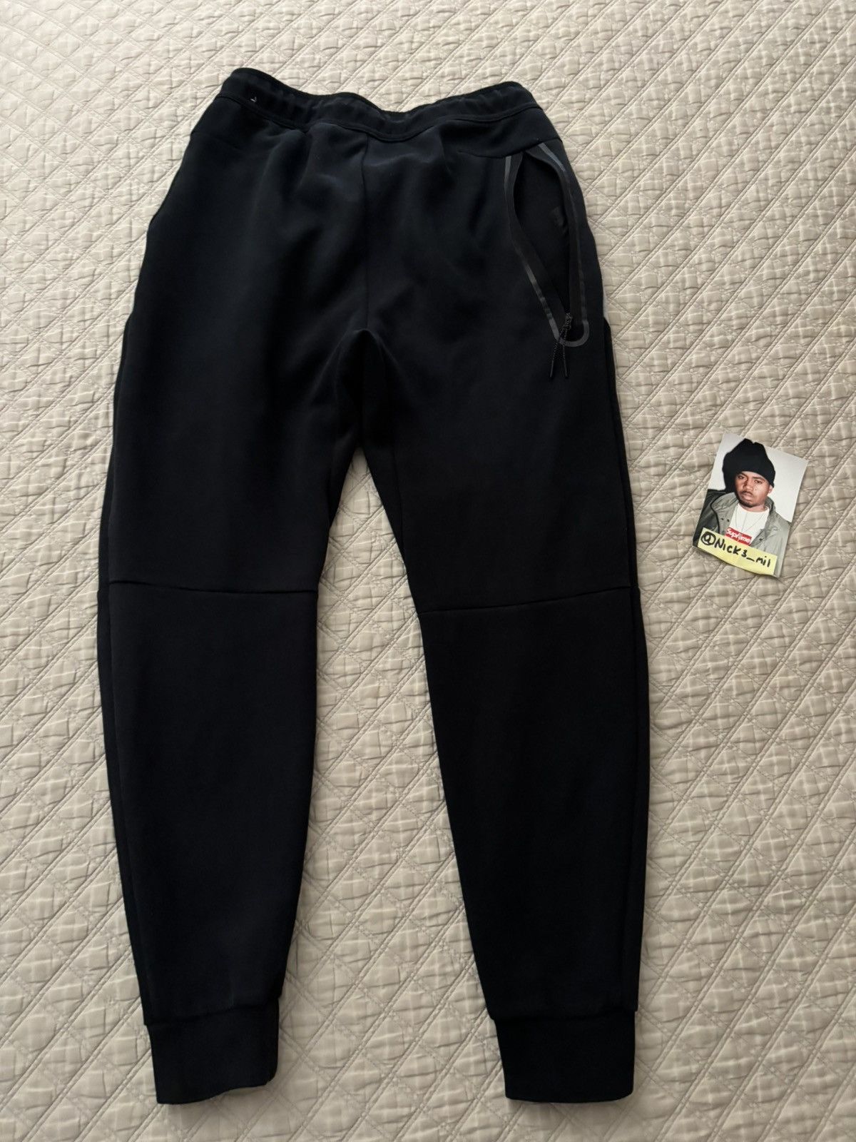Nike Nike tech fleece joggers grey/black Size US 30 / EU 46 - 4 Thumbnail
