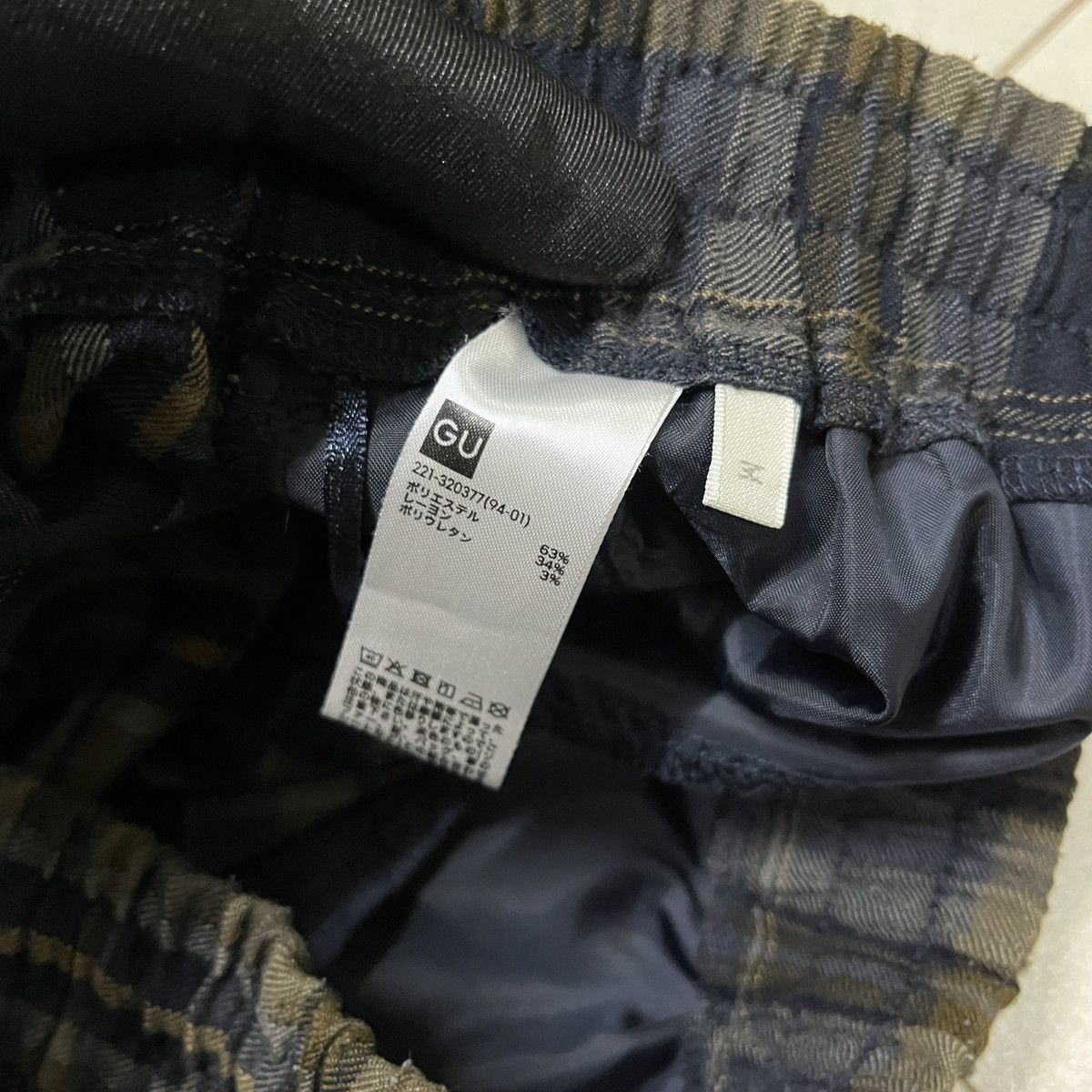 Designer × GU × Japanese Brand GU Checkered Baggy Pants/Trouser Size 27" / US 4 / IT 40 - 5 Thumbnail