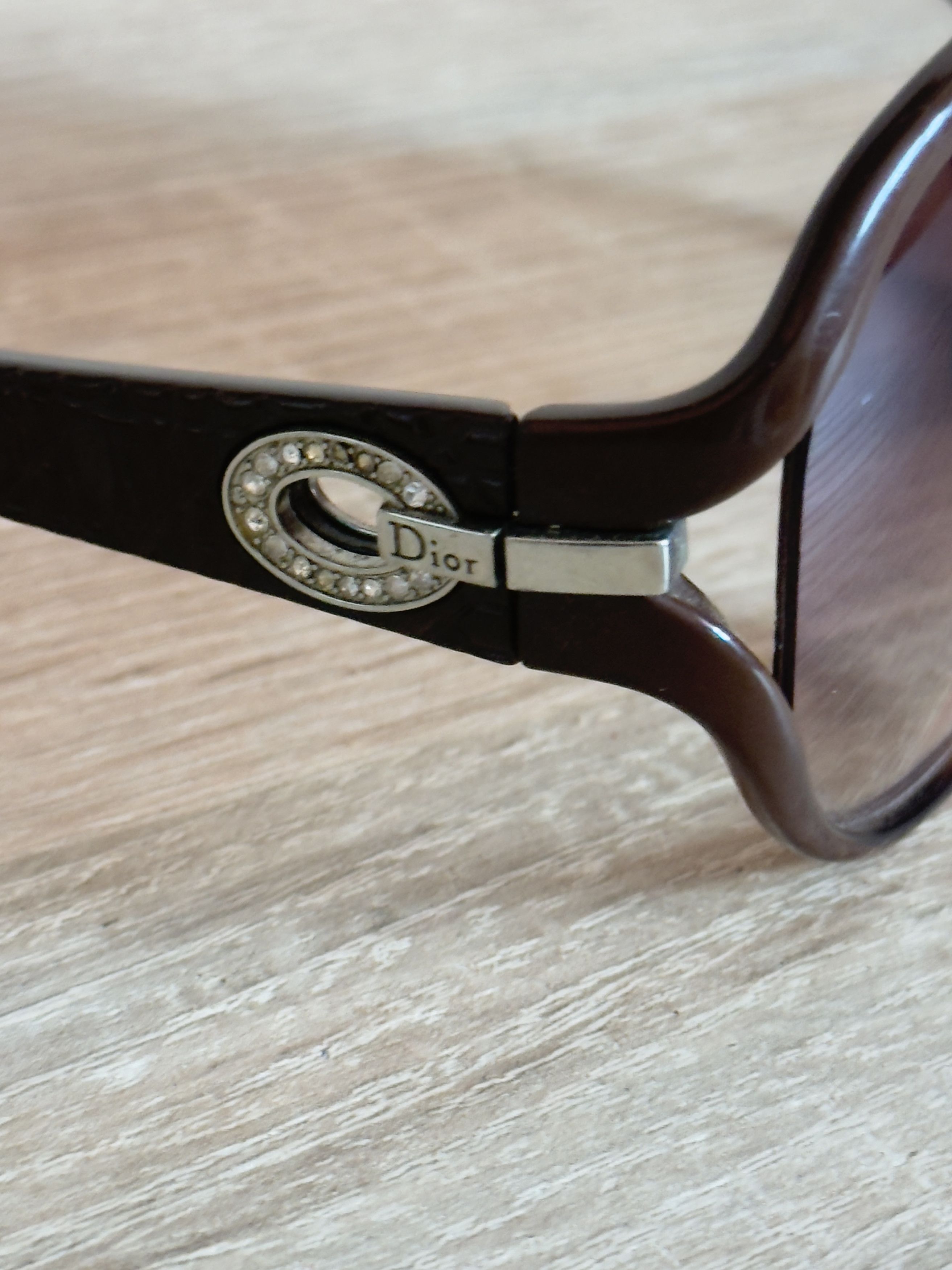 Dior Christian Dior Sunglasses My Lady 7FS Brown Rhinestone Size ONE SIZE - 4 Thumbnail