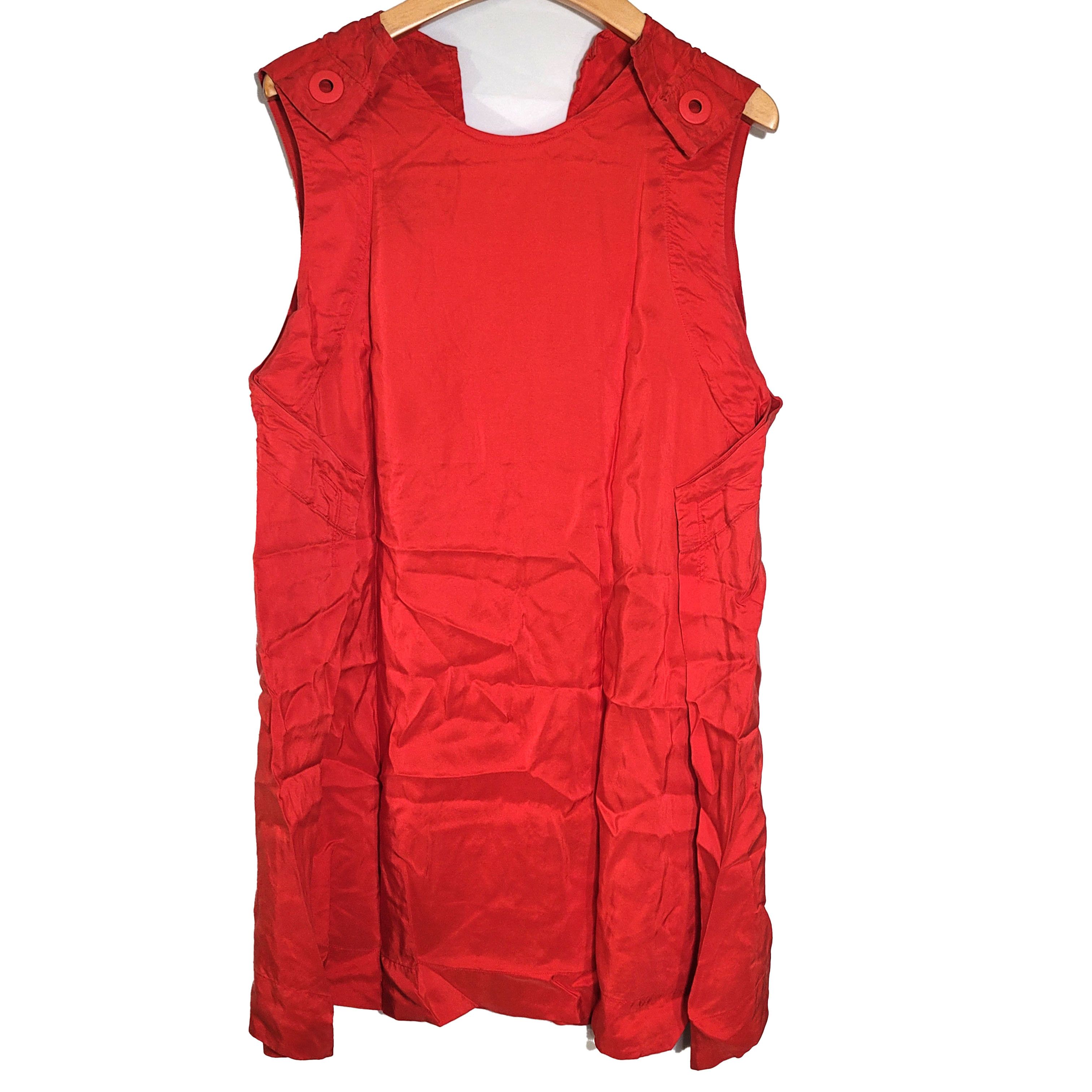 Other Women's 100% Silk Size S Short Sleeve Top Long Shirt SCK224 Size S / US 4 / IT 40 - 2 Thumbnail