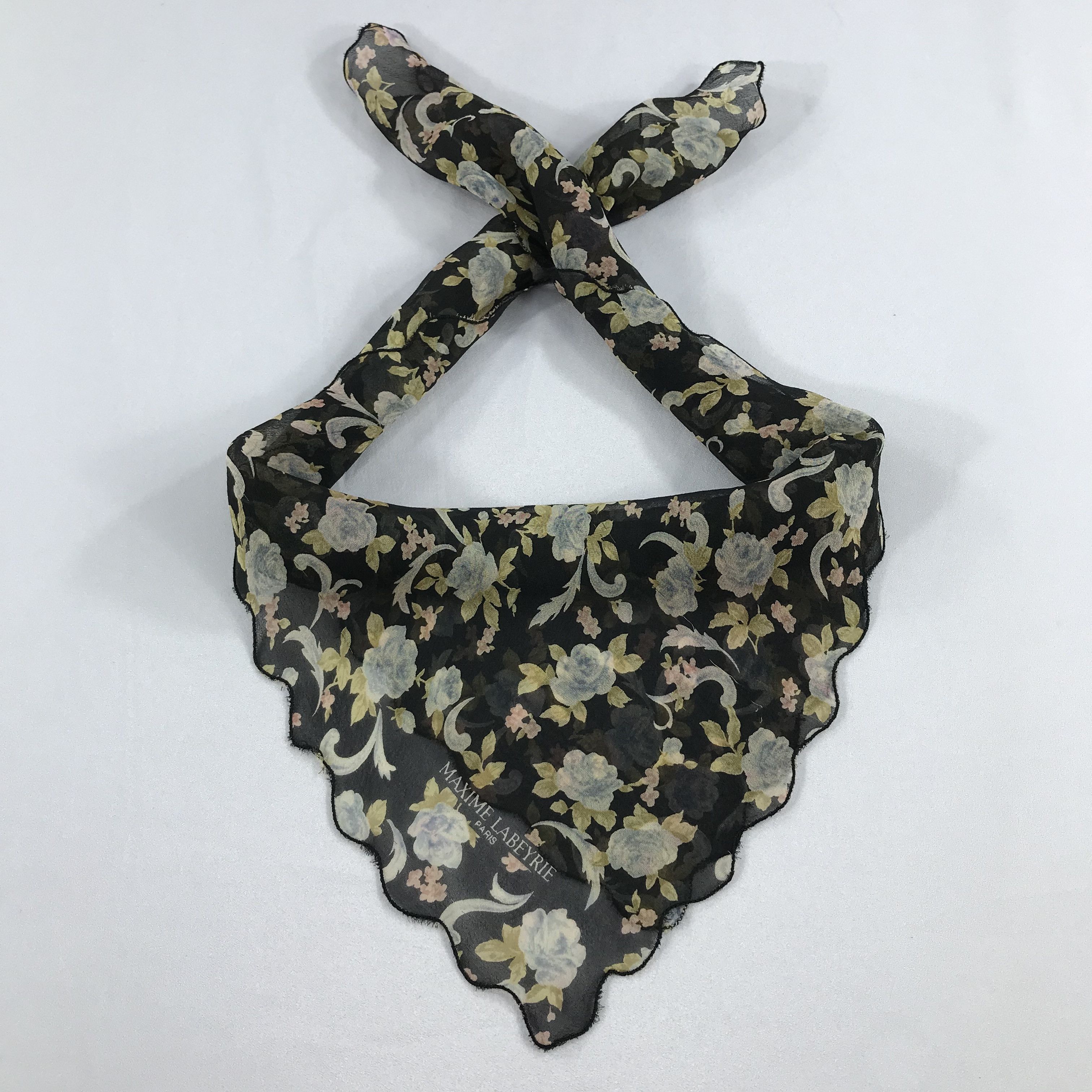 Vintage Maxime Labeyrie Bandana / Handkerchief / Neckerchief - S2061 Size ONE SIZE - 3 Thumbnail