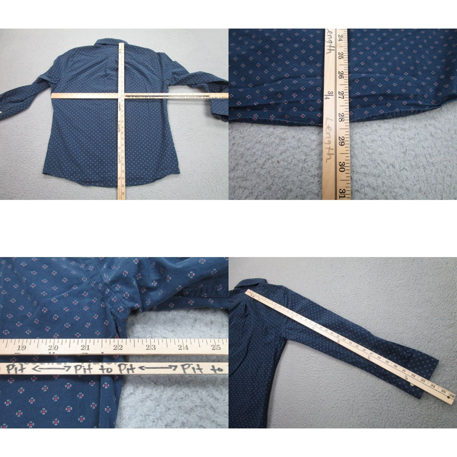 Abercrombie & Fitch VINTAGE Abercrombie & Fitch Shirt Mens Large Blue Polka Dot Slim Button-Down Long Sleeve Cotton 2000s Mens Size US L / EU 52-54 / 3 - 8 Thumbnail
