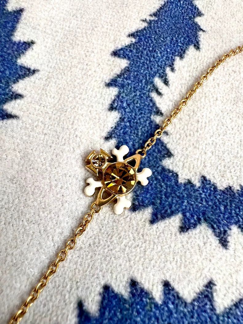 Vivienne Westwood Vintage Skull Saturn Bracelet