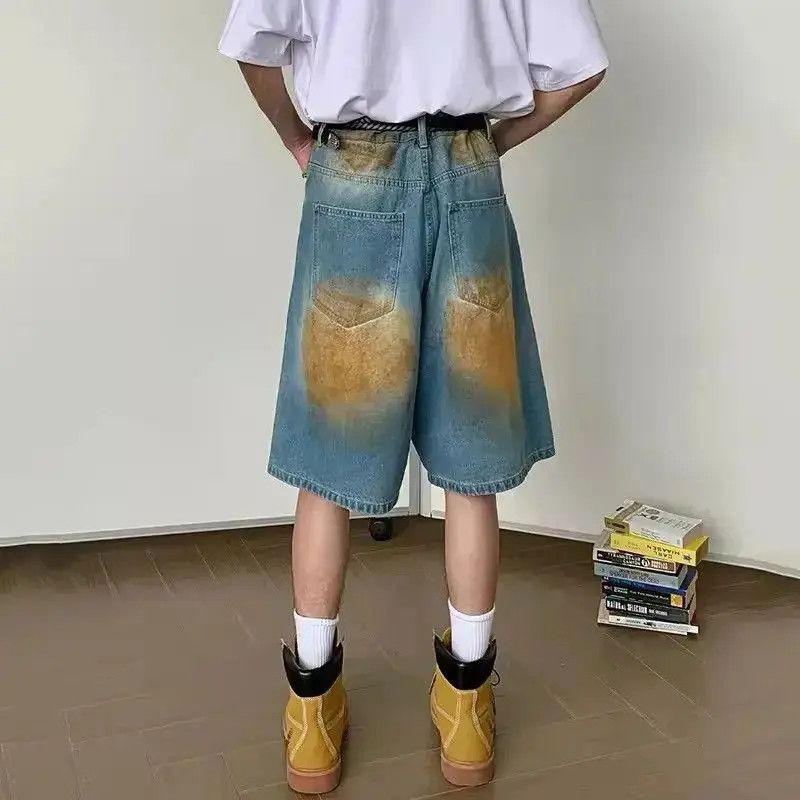 Japanese Brand Streetwear Design Hole Straight Retro Style Shorts y2k Size US 32 / EU 48 - 2 Thumbnail