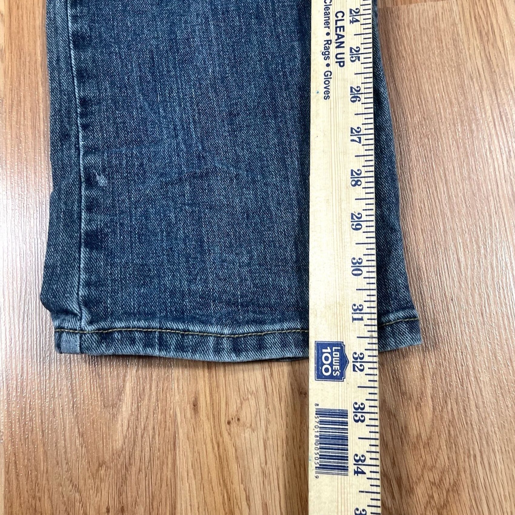 Lee Lee Jeans Mens 36Wx32L Regular Fit Straight Leg Denim Cotton Blend Blue Spandex Size US 36 / EU 52 - 7 Thumbnail