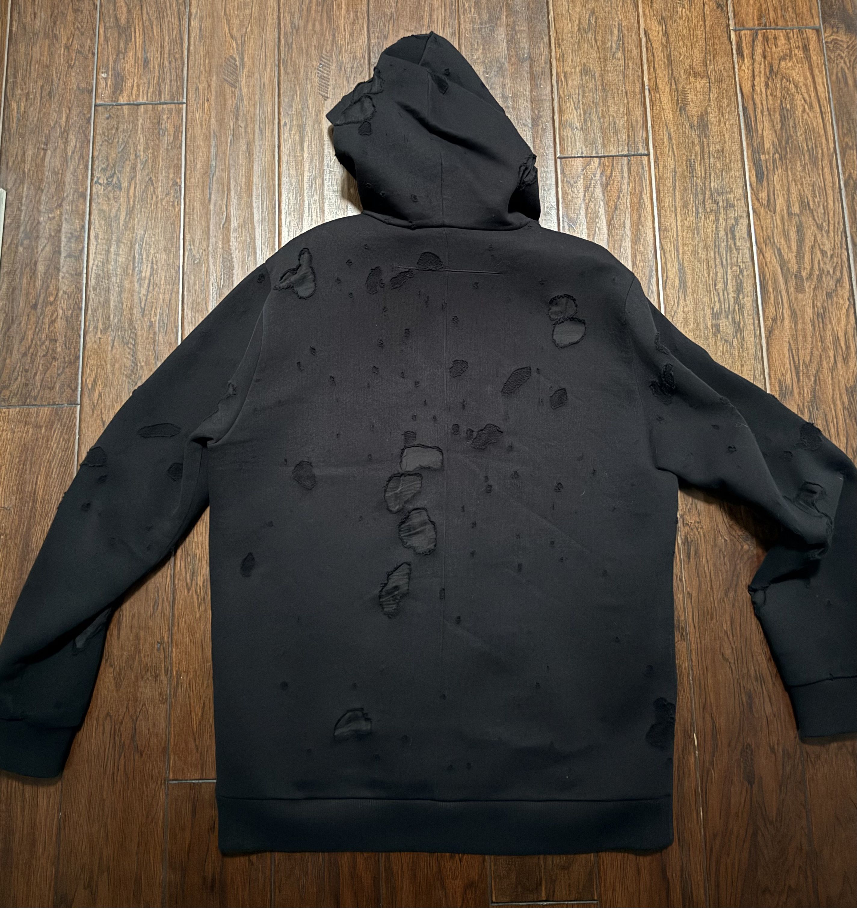 Givenchy Givenchy Distressed-Effect Hoodie Size US L / EU 52-54 / 3 - 2 Thumbnail