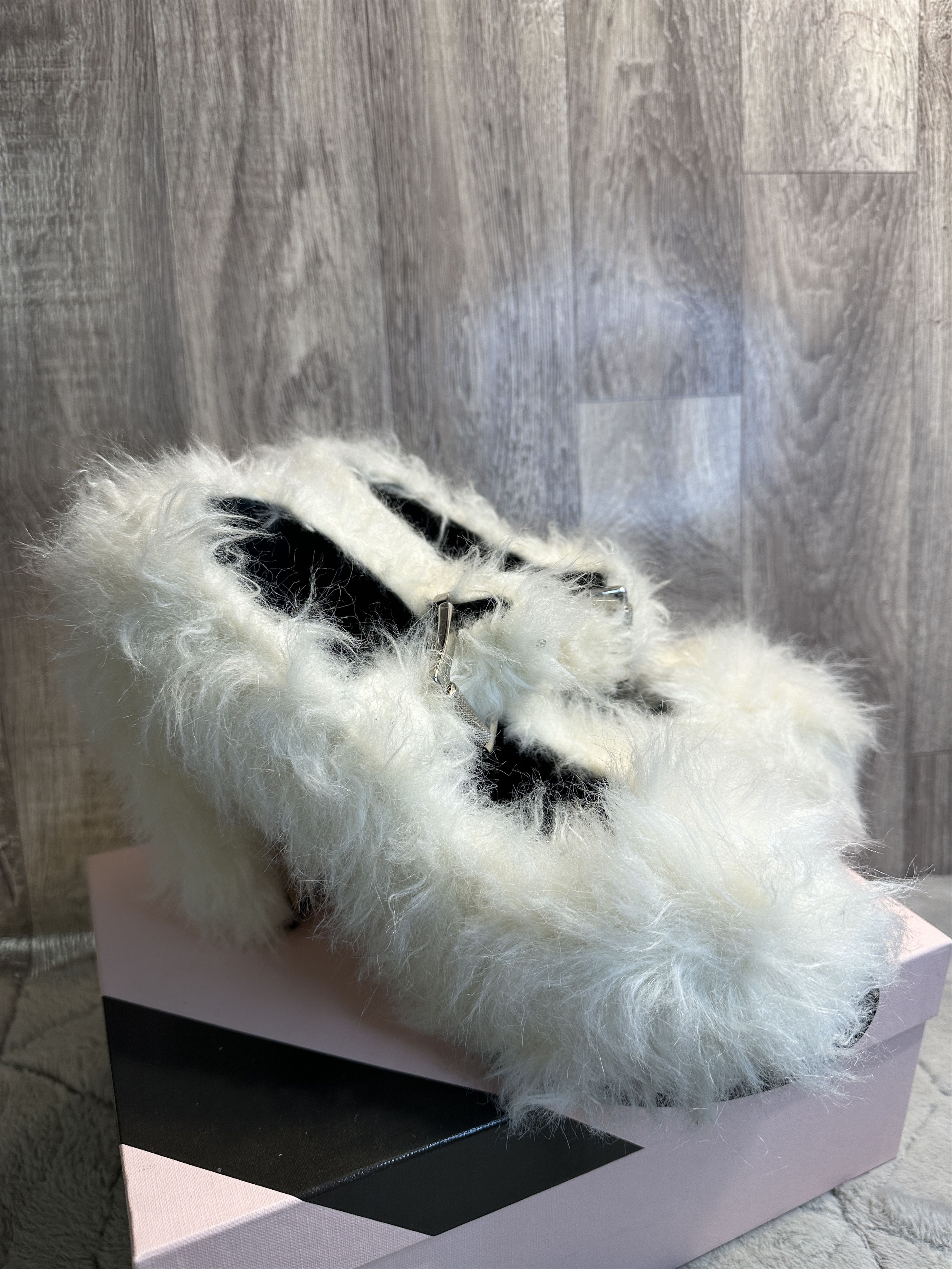 MSGM MSGM faux-fur buckled pumps 41 Size US 11 / IT 41 - 3 Thumbnail