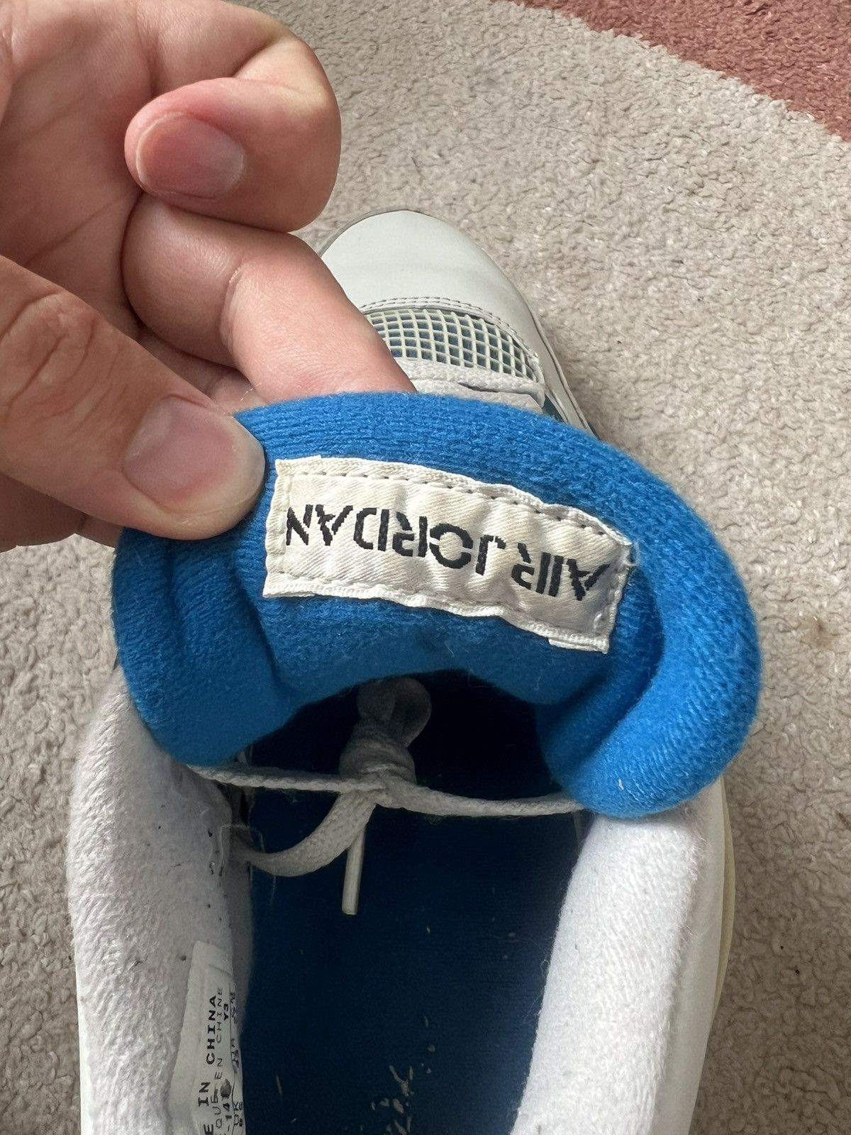 Jordan Brand Jordan 4 Retro Military Blue (2006) Vintage Sneakers Size US 9.5 / EU 42-43 - 9 Thumbnail