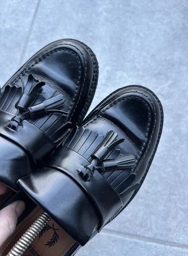 Fred Perry Fred Perry X George Cox Women's Black Tassel Loafer Size US 6 / IT 36 - 2 Thumbnail