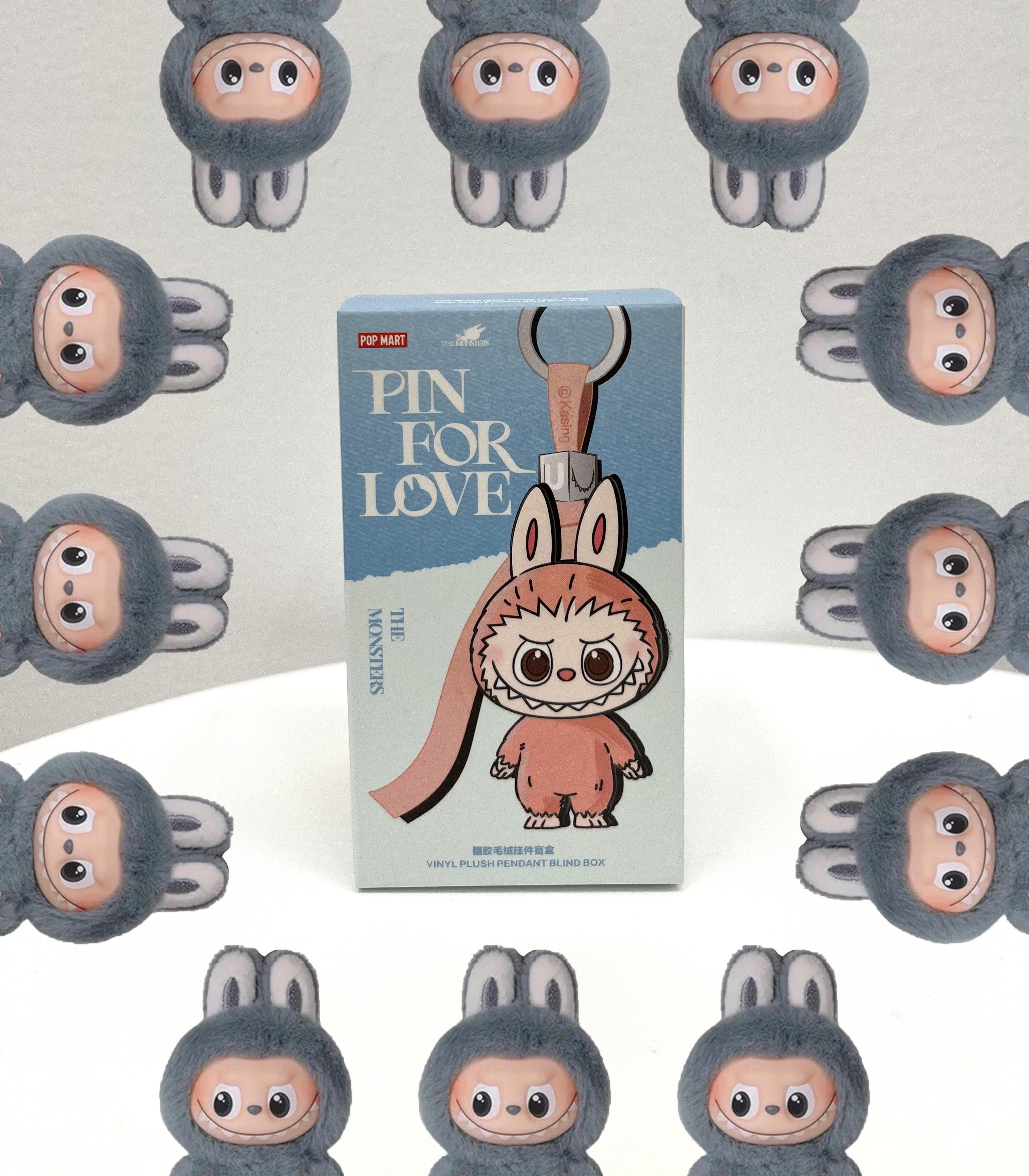 POP MART POP MART LABUBU PIN FOR LOVE SERIES W GRAY Size ONE SIZE - 1 Thumbnail