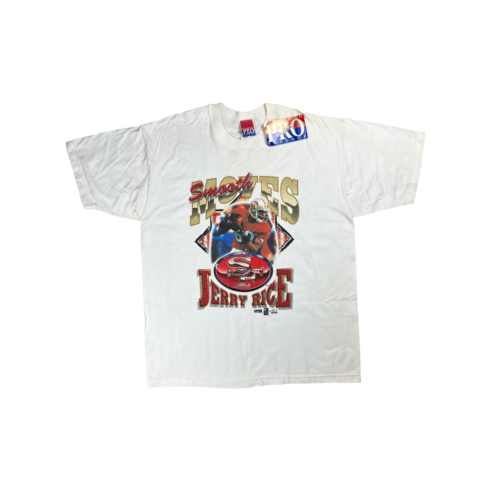 NFL × Vintage Vintage 90s San Francisco 49ers Smooth Moves Jerry Rice tee Size US XL / EU 56 / 4 - 1 Thumbnail