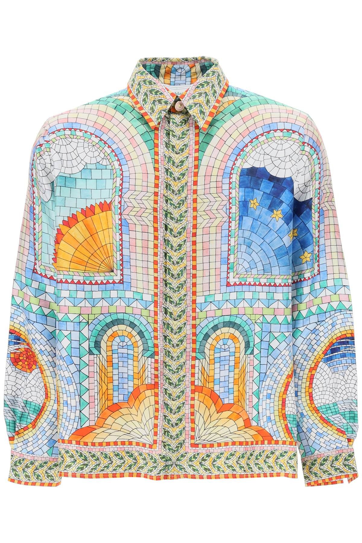 Casablanca Casablanca mosaic de damas silk shirt | Grailed