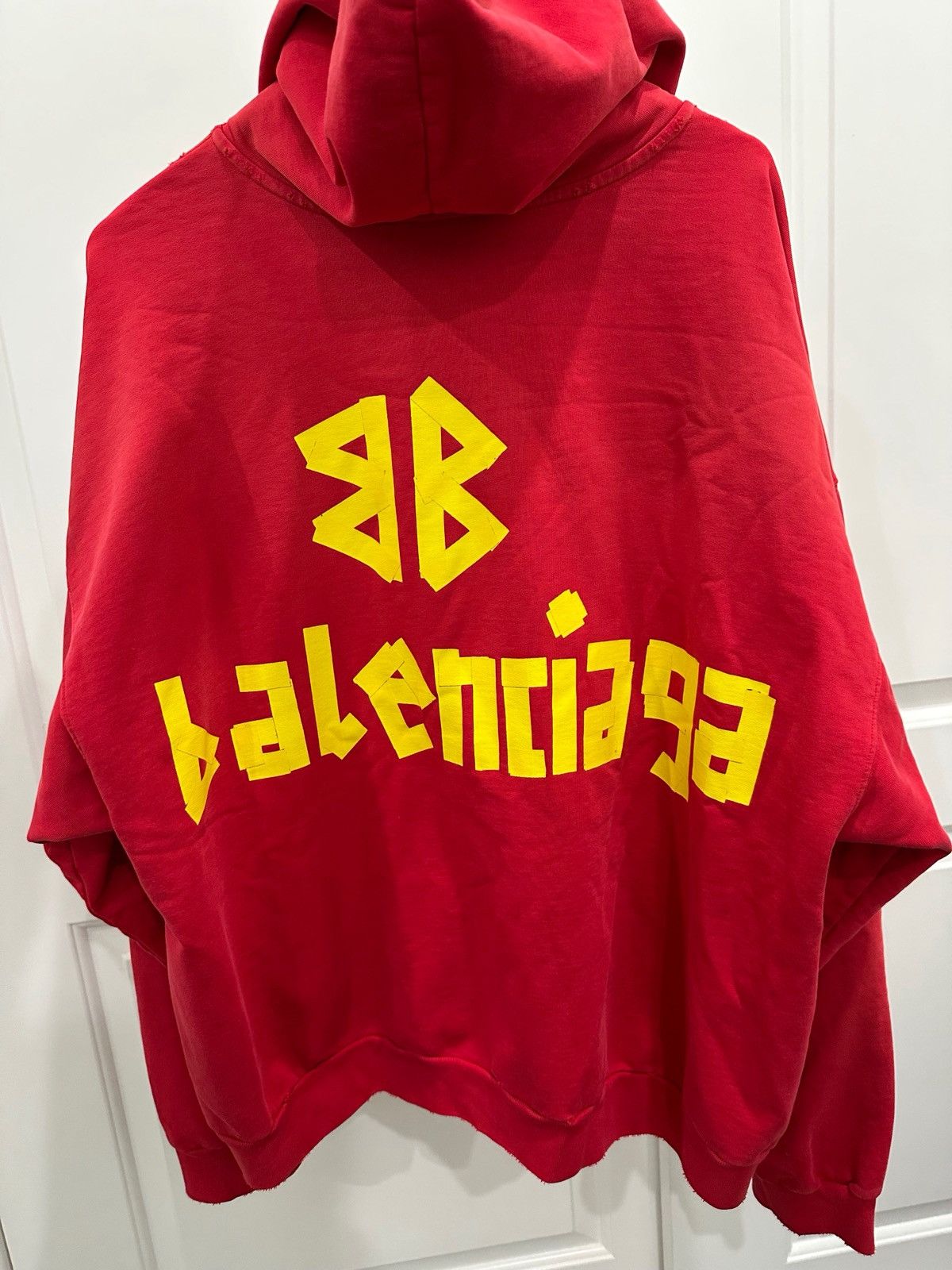 Balenciaga Balenciaga Red Tape Hoodie Size US M / EU 48-50 / 2 - 5 Thumbnail