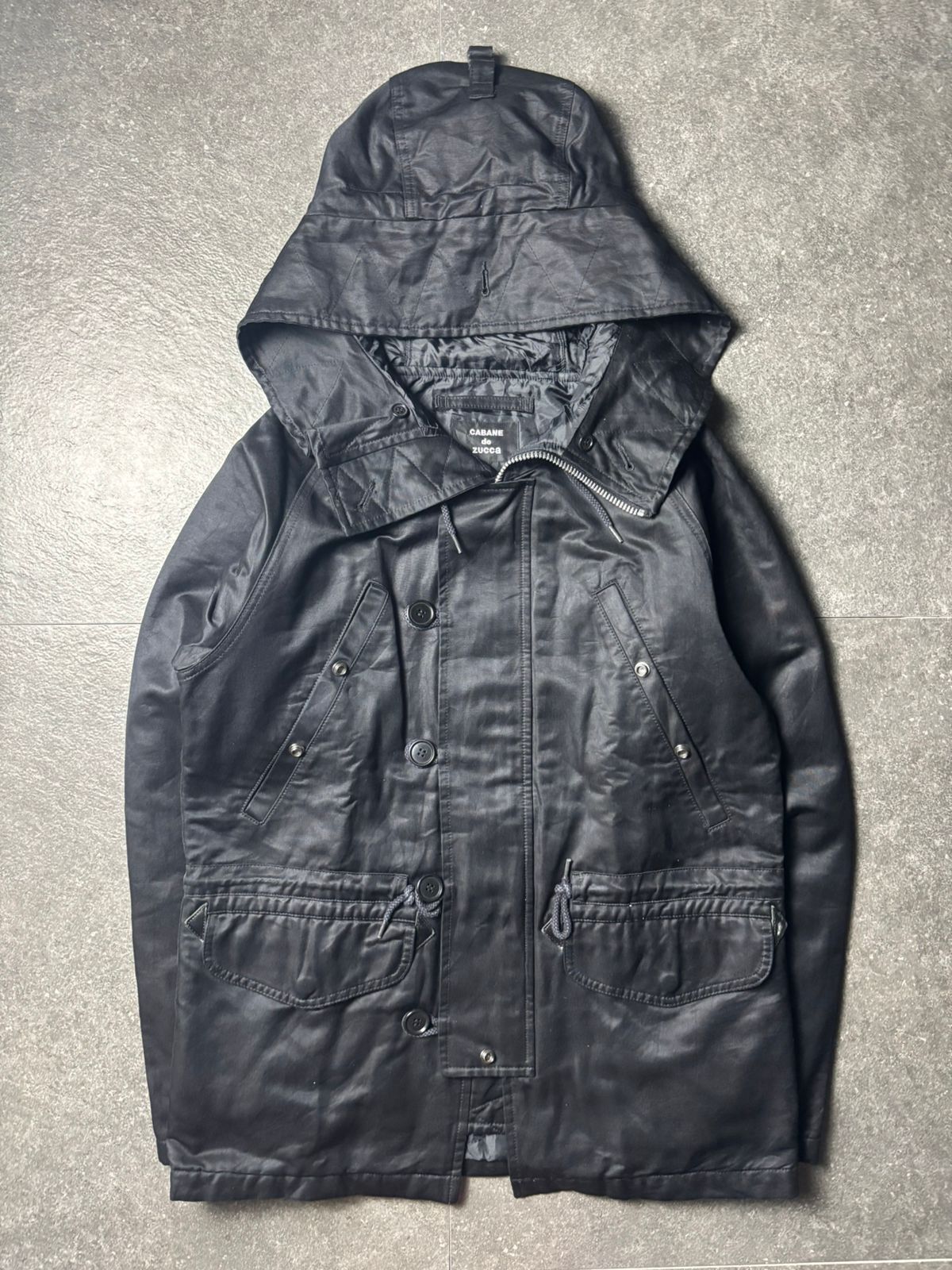 AW2008 Cabane De Zucca Military Big Hoodie Jacket