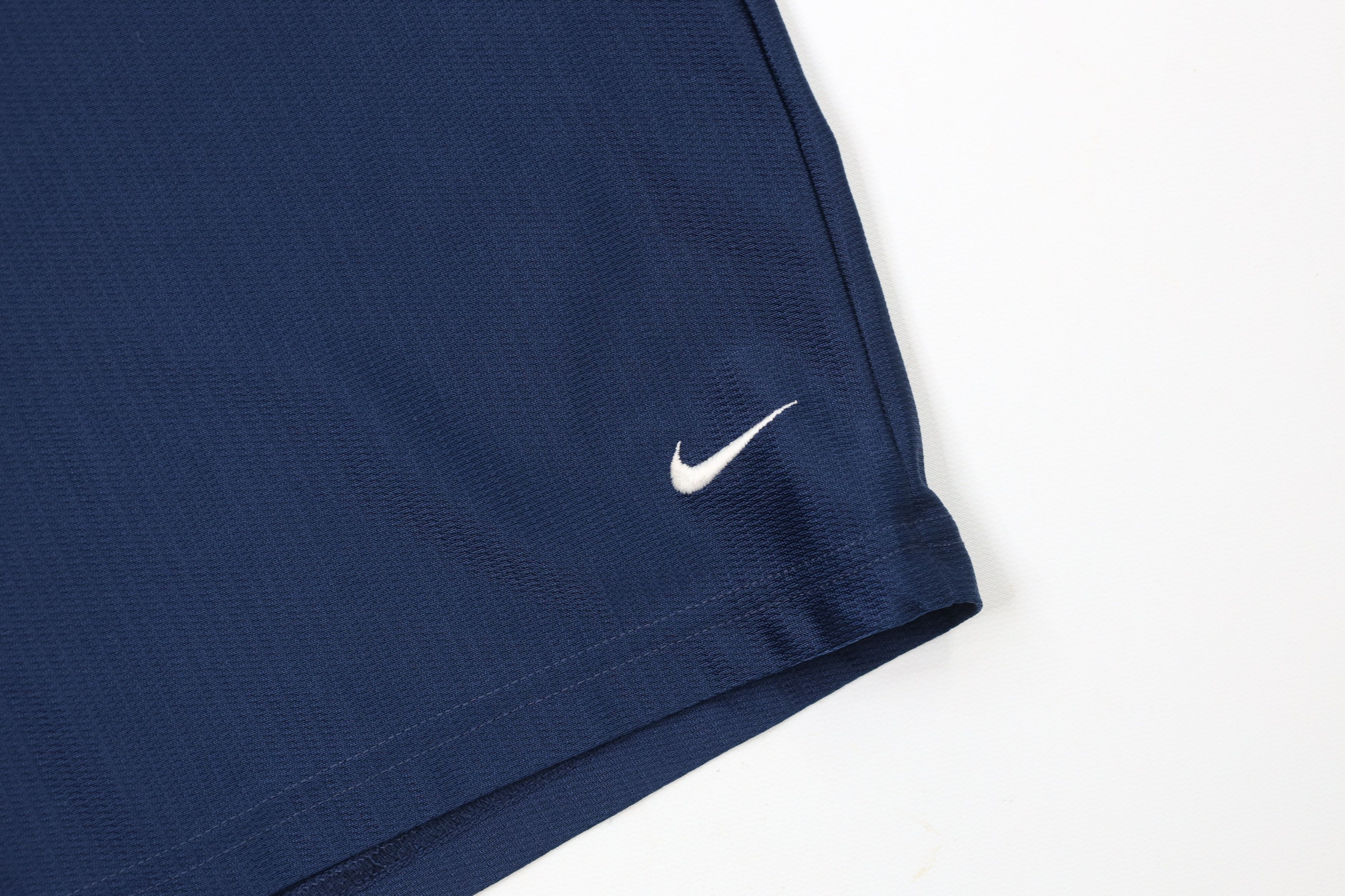 Nike × Vintage Vintage 90s Y2K Nike Scott Mini Swoosh Gym Shorts Navy Blue Size US 38 / EU 54 - 5 Thumbnail