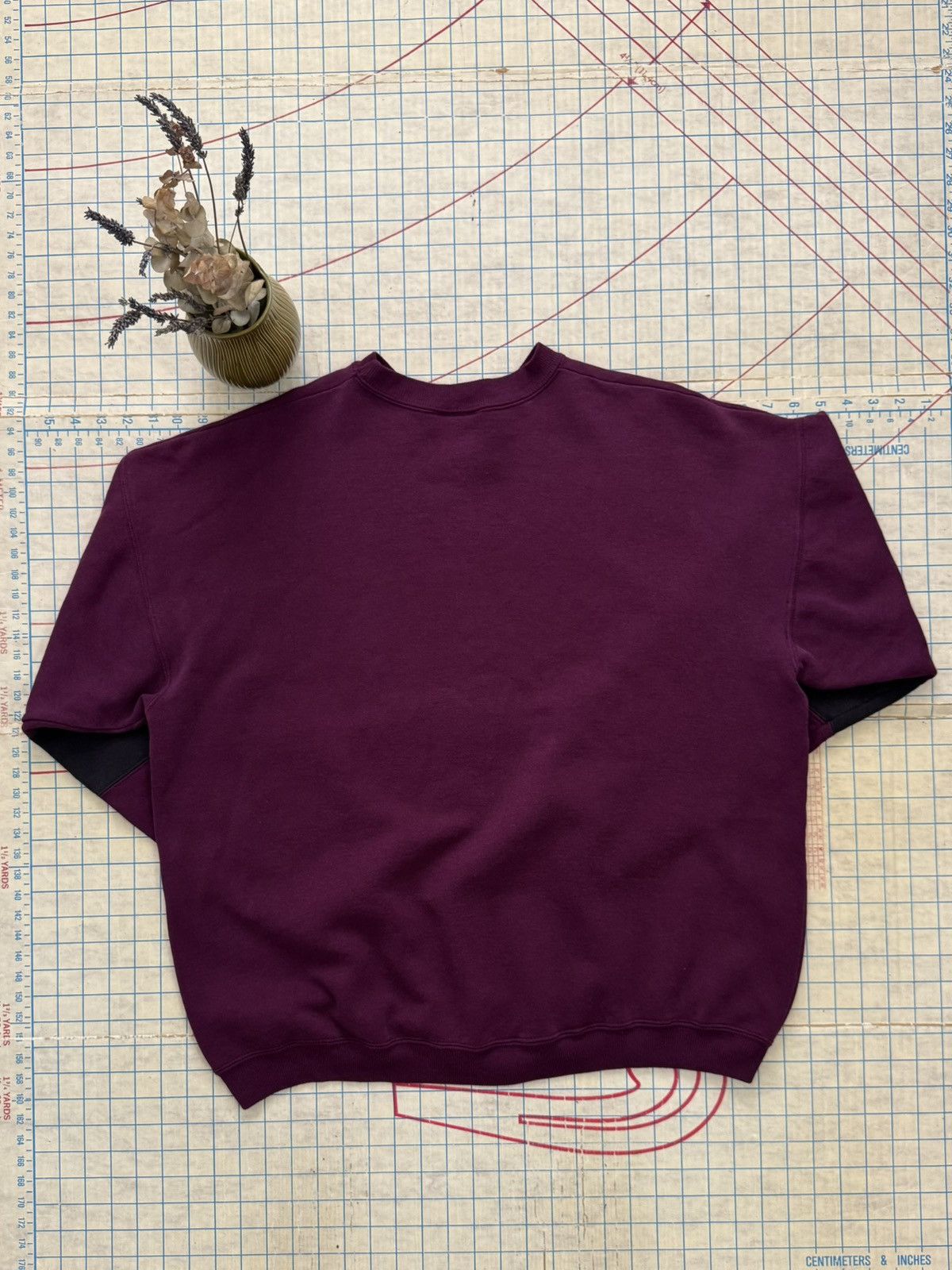 Hanes Vintage Hanes Premium Burgundy Striped Crewneck XL USA Made Size US XL / EU 56 / 4 - 8 Thumbnail