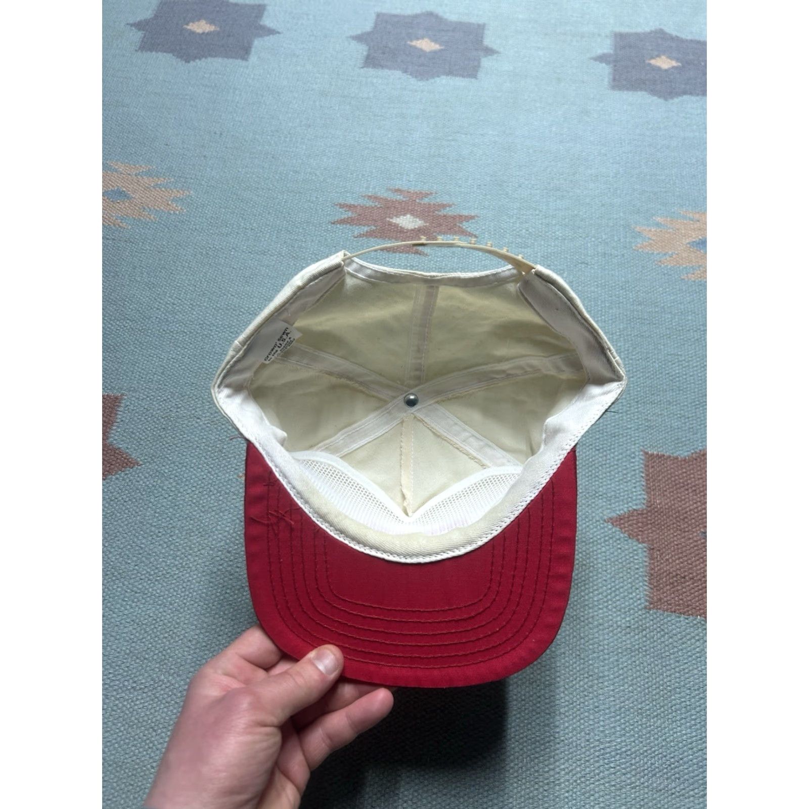 Vintage VINTAGE SnapBack Hat Cap USA 80s 90s Harness Xtra 5.6L herbicide farm Made in USA Men Adjustable White, SnapBack, USA, Vintage, 80s 90s, Hat, Mens Size ONE SIZE - 5 Thumbnail