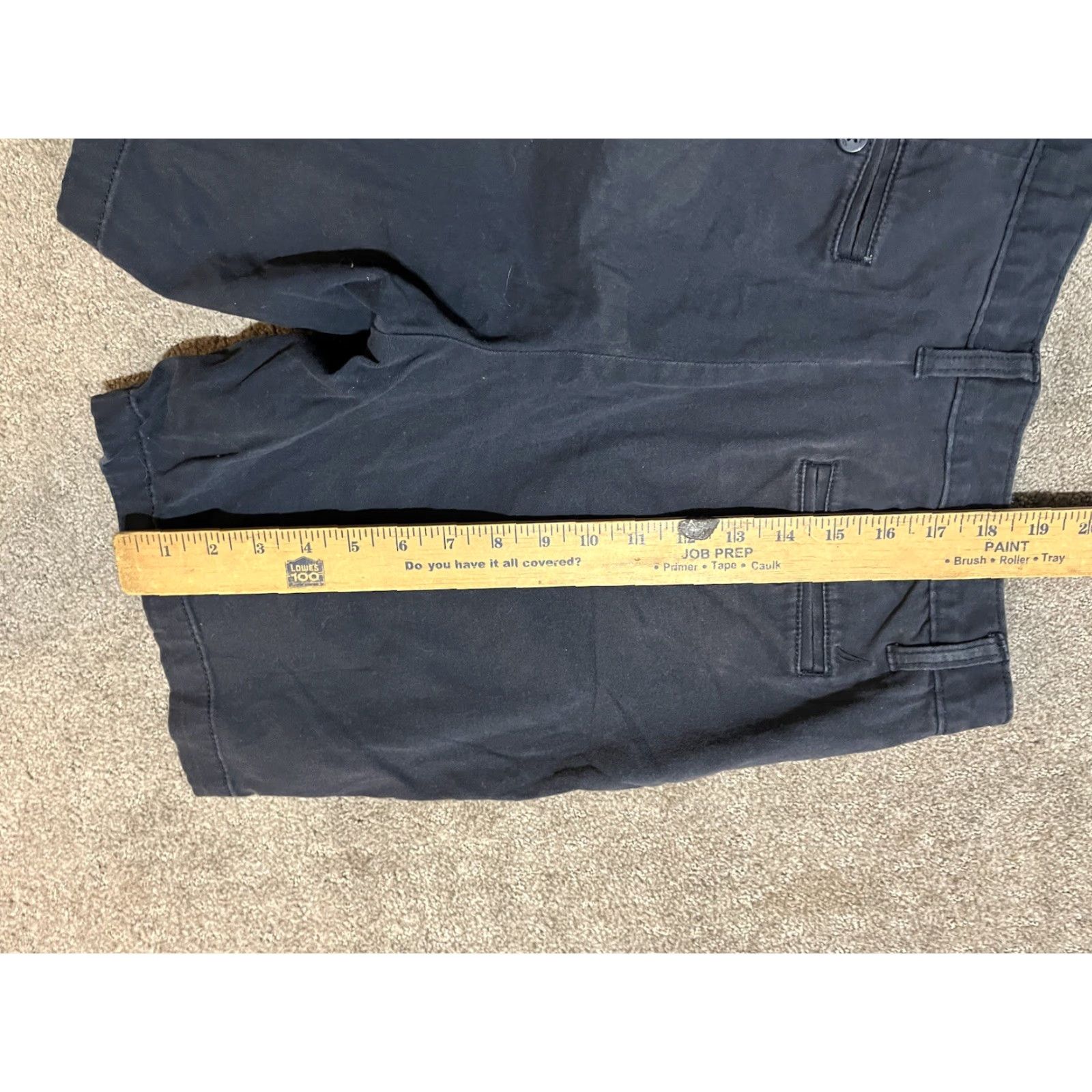 Nautica Nautica Navy Blue Men Shorts Size 30W The Deck Short Classic Fit Distressed Soli Size US 30 / EU 46 - 5 Thumbnail