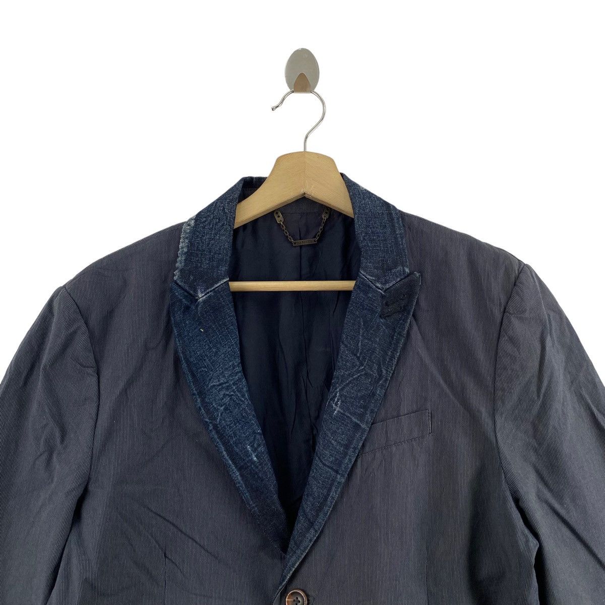 Diesel Vintage DIESEL INDUSTRY Denim Division Blazer Jeans Coat Size US L / EU 52-54 / 3 - 2 Thumbnail