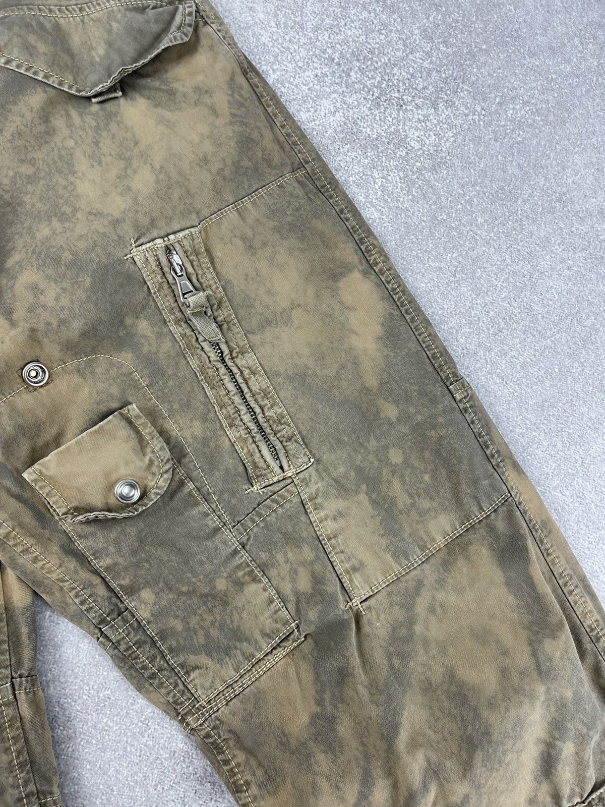 Aeronautica Militare Aeronautica Militare Custom Tie Dye Multipocket Cargo Pants Size US 33 - 4 Thumbnail