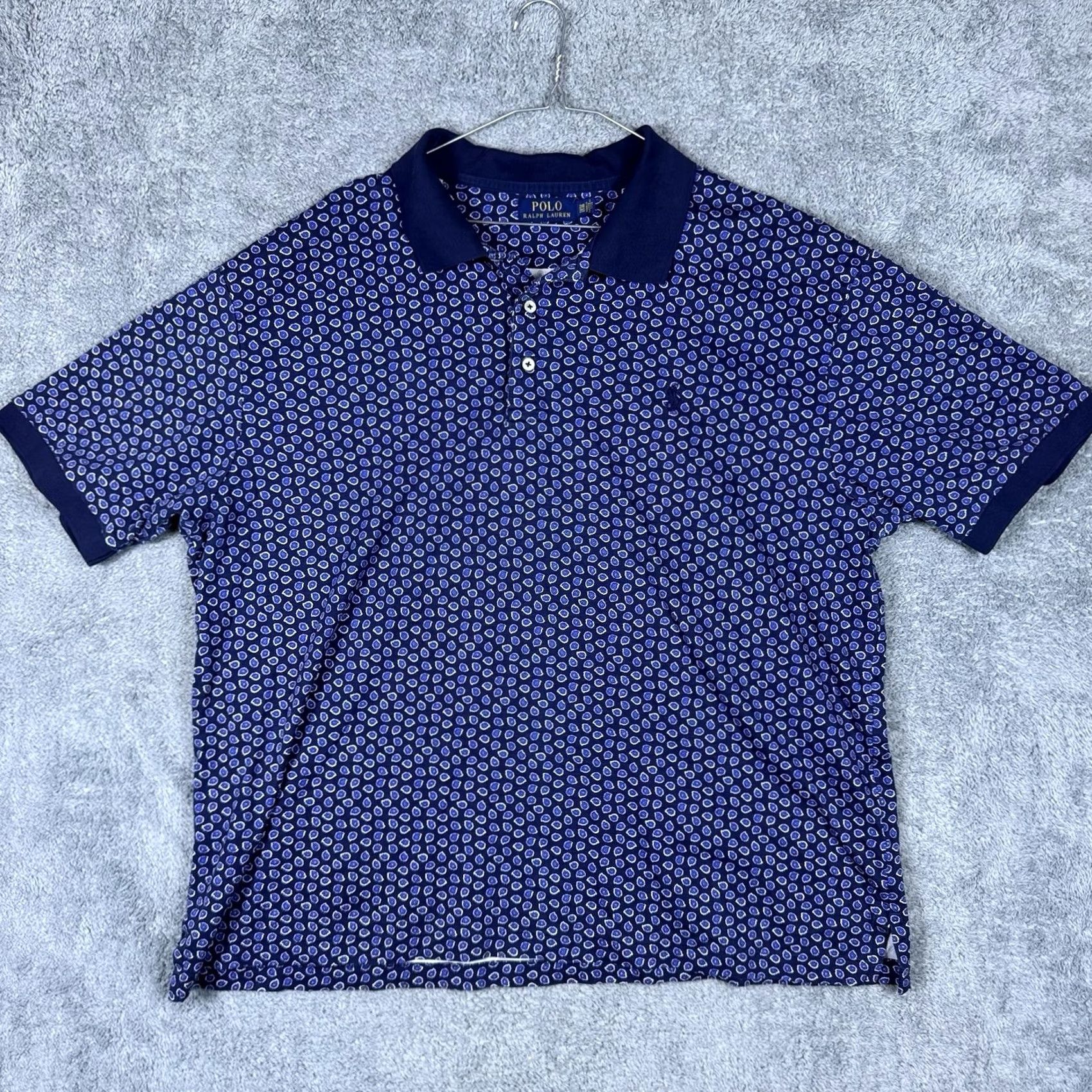 Polo Ralph Lauren Polo Ralph Lauren Polo Shirt Mens 2XB Big Geometric Floral All Over Print Preppy City College Hipster Casual Size US XXL / EU 58 / 5 - 5 Thumbnail