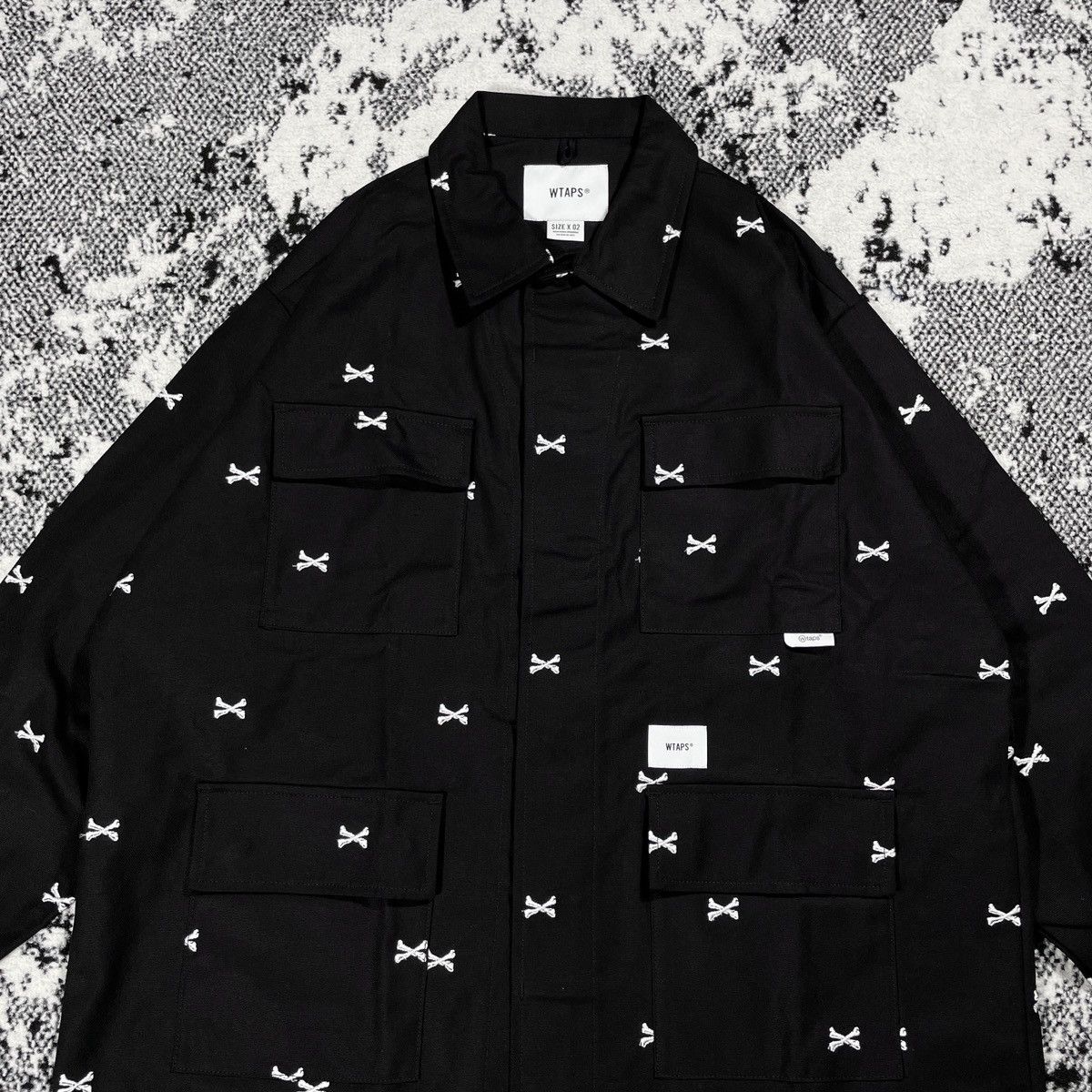 Wtaps WTAPS JUNGLE LS 01 CROSSBONE EMBROIDERY JACKET 2022 Size US M / EU 48-50 / 2 - 2 Thumbnail