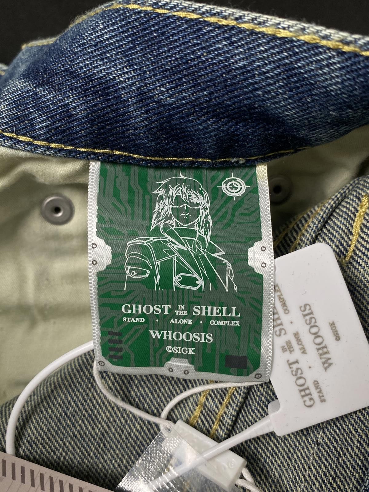 Japanese Brand Rare Whoosis × Ghost in the Shell Graphic Jeans Shorts M Size US 32 / EU 48 - 3 Thumbnail