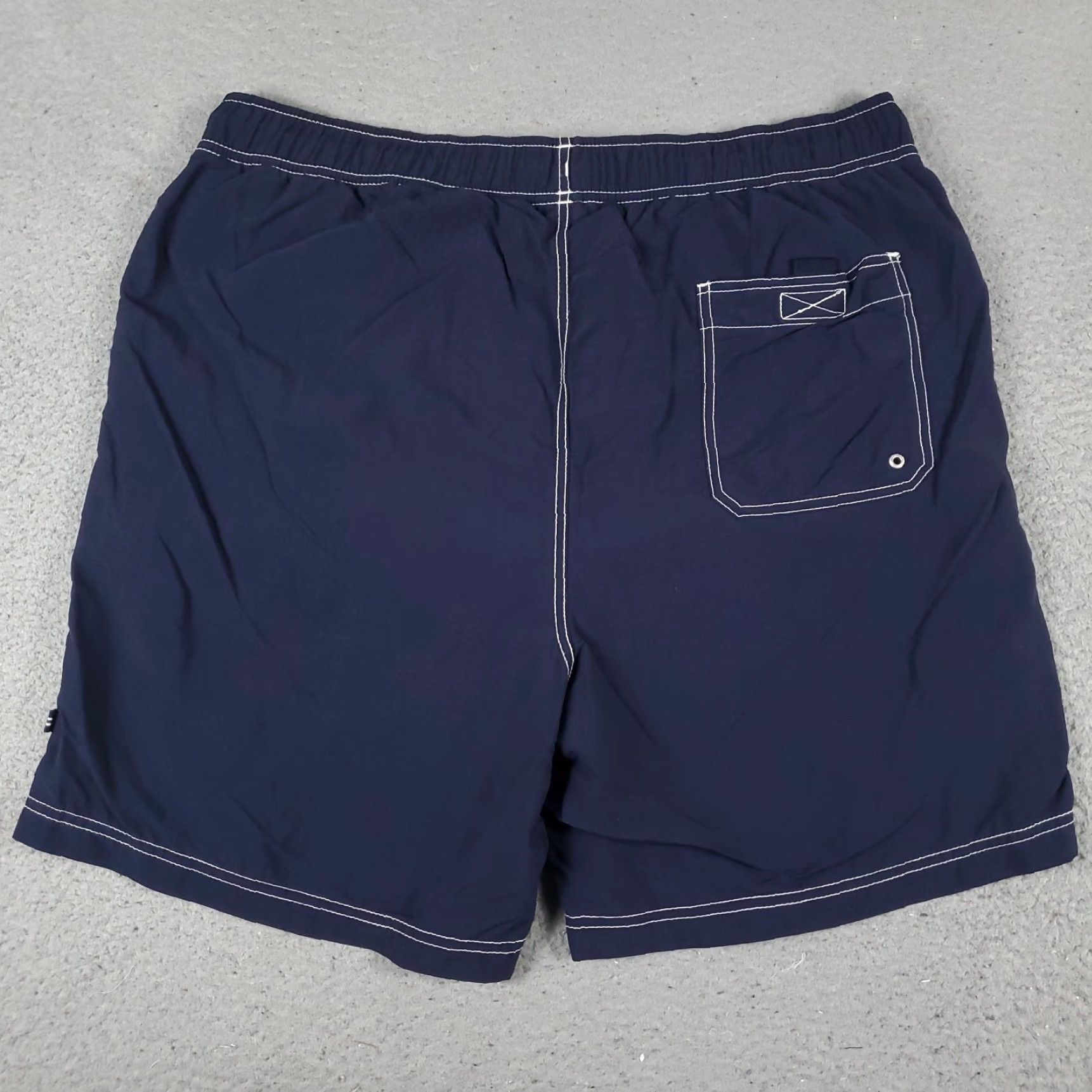 Nautica Nautica Shorts Mens Large Blue Tropical Beach Surf Trunks Swim Board Trunks Size US 33 - 6 Thumbnail